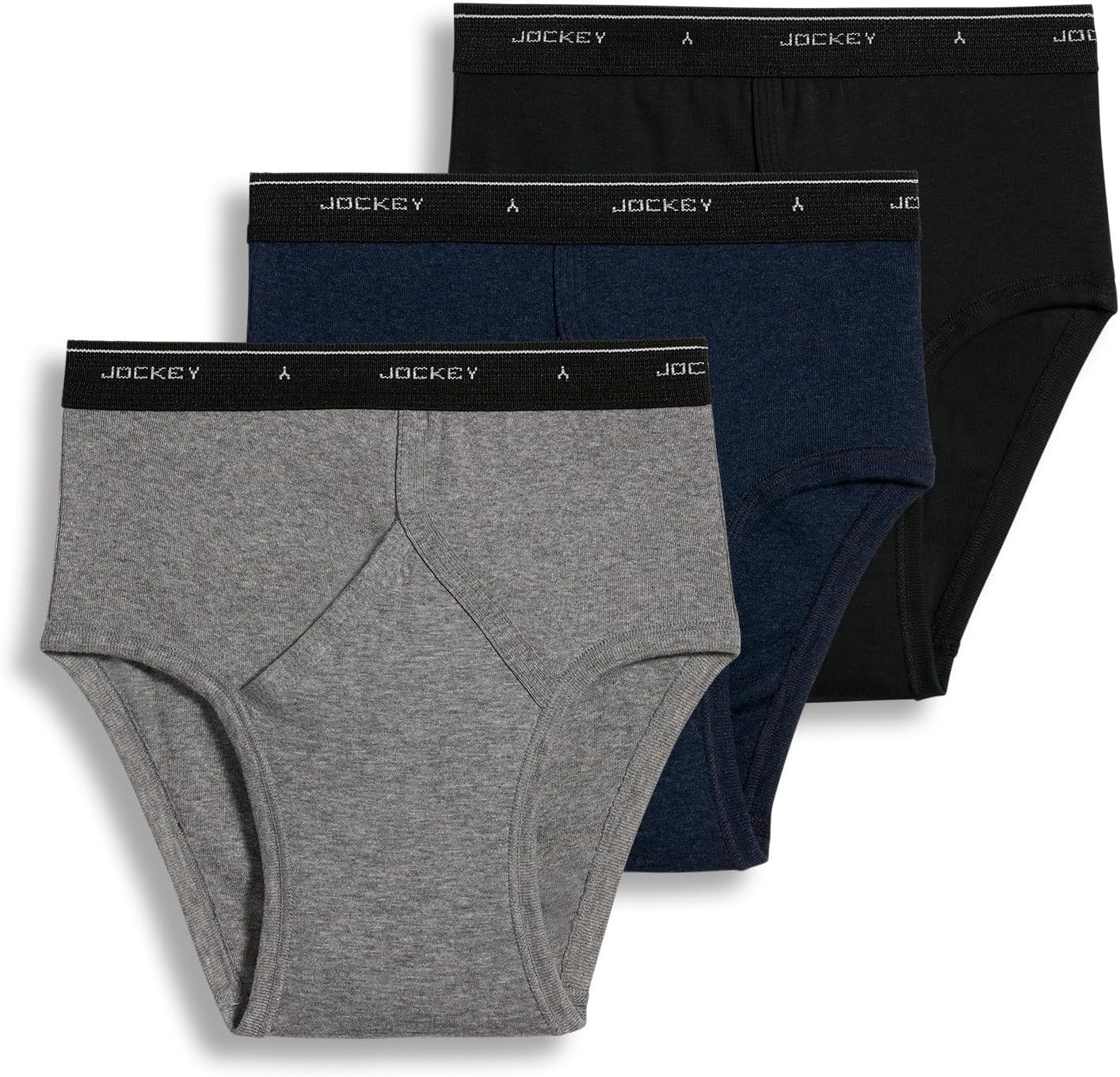 Jockey Classic Low Rise Brief- 3 Pack - 100% Cotton Underwear for Men