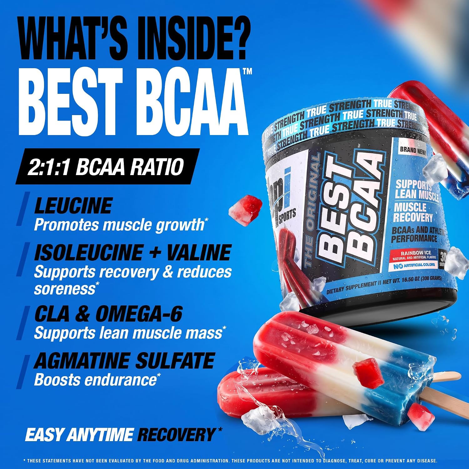 BPI Sports Best BCAA Powder – Muscle Recovery Support, Grape, 30 Servings
