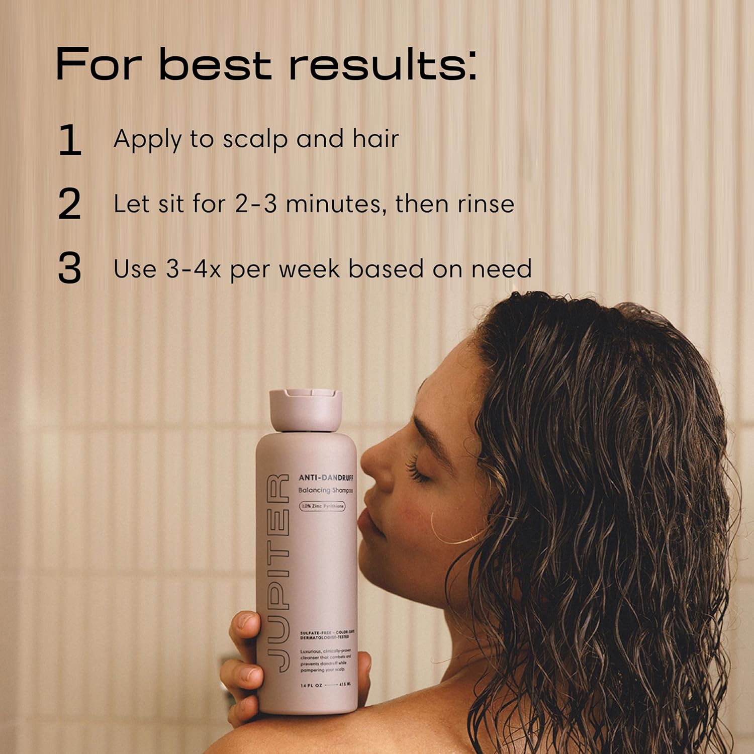 Jupiter Anti Dandruff Shampoo - Shampoo for Men & Women for Flaky, Itchy, Oily