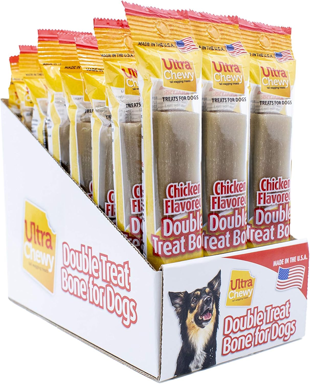 Ultra Chewy Chicken Double Treat Bones, 12 Count