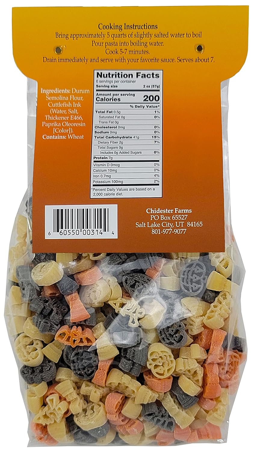 Chidester Farms Halloween Novelty Shape Pasta, 12 Ounce