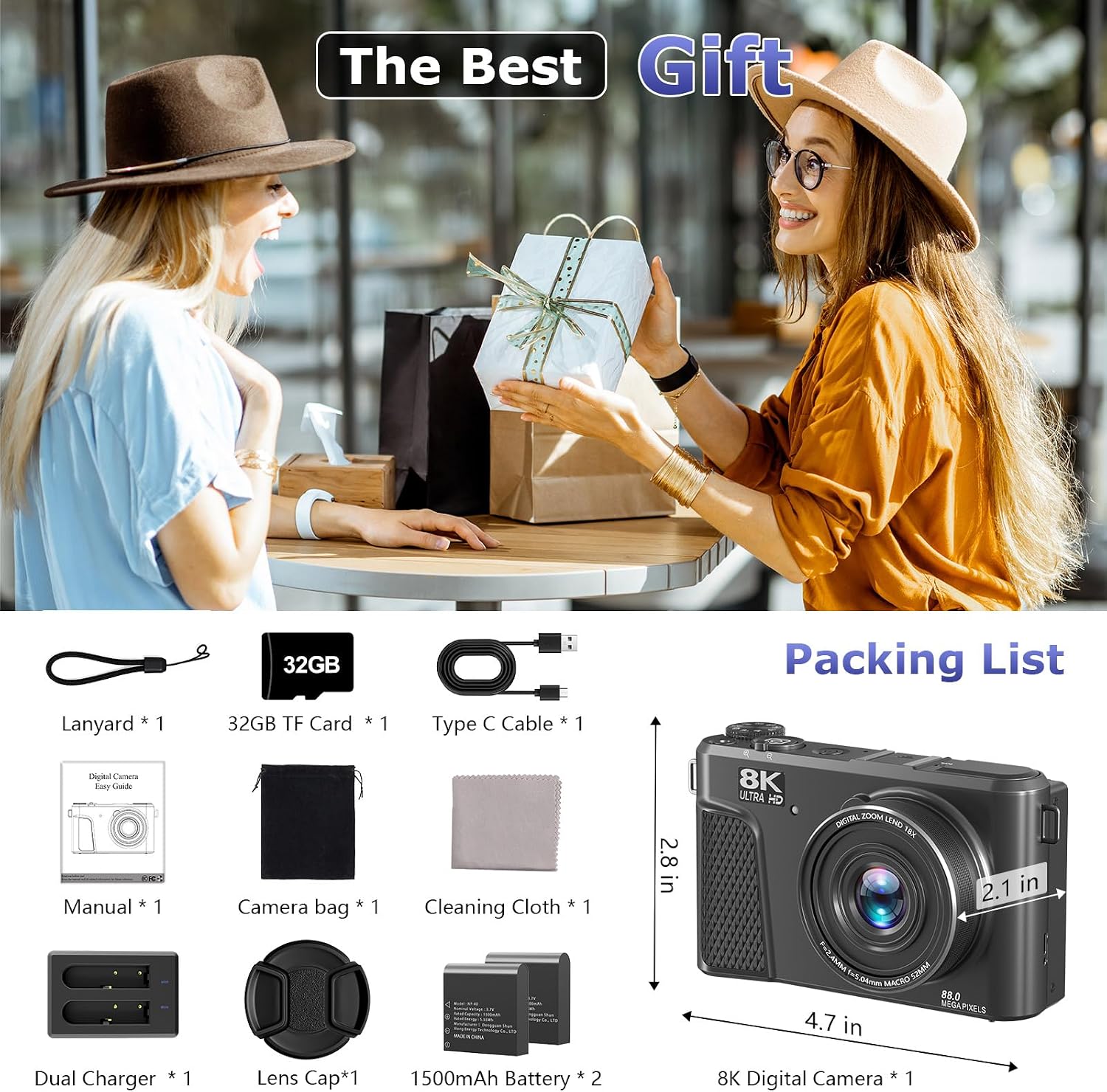 8K Digital Camera for Photography