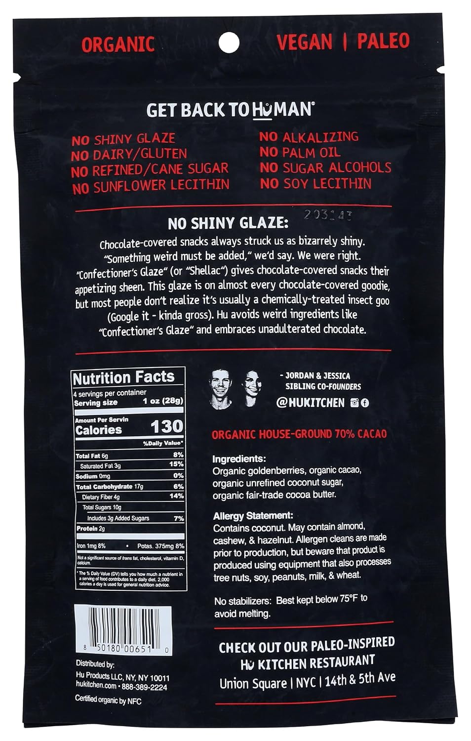 HU KITCHEN Chocolate Covered Goldenberry, 4 OZ