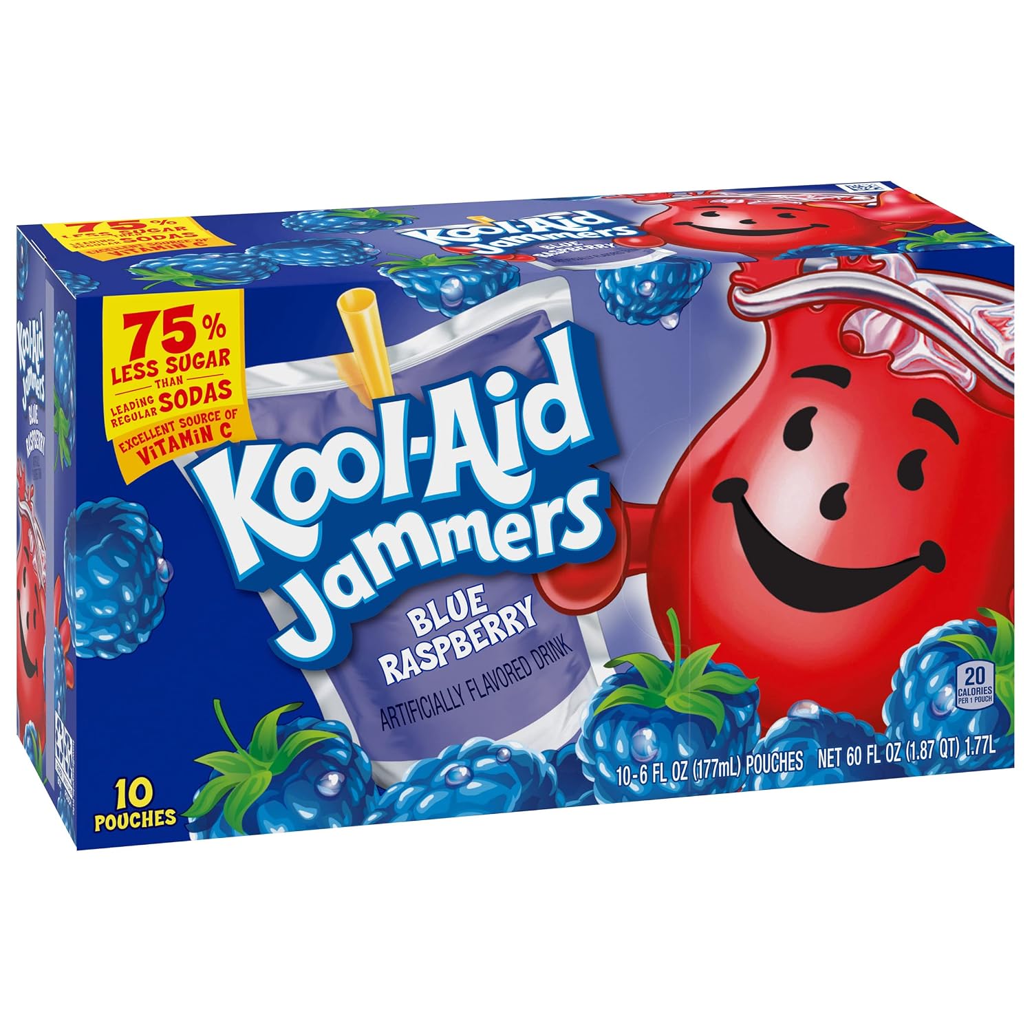 Kool-Aid Juice Drink, 40 ct Pack, Grape Flavored, 4 Boxes of 10 Pouches
