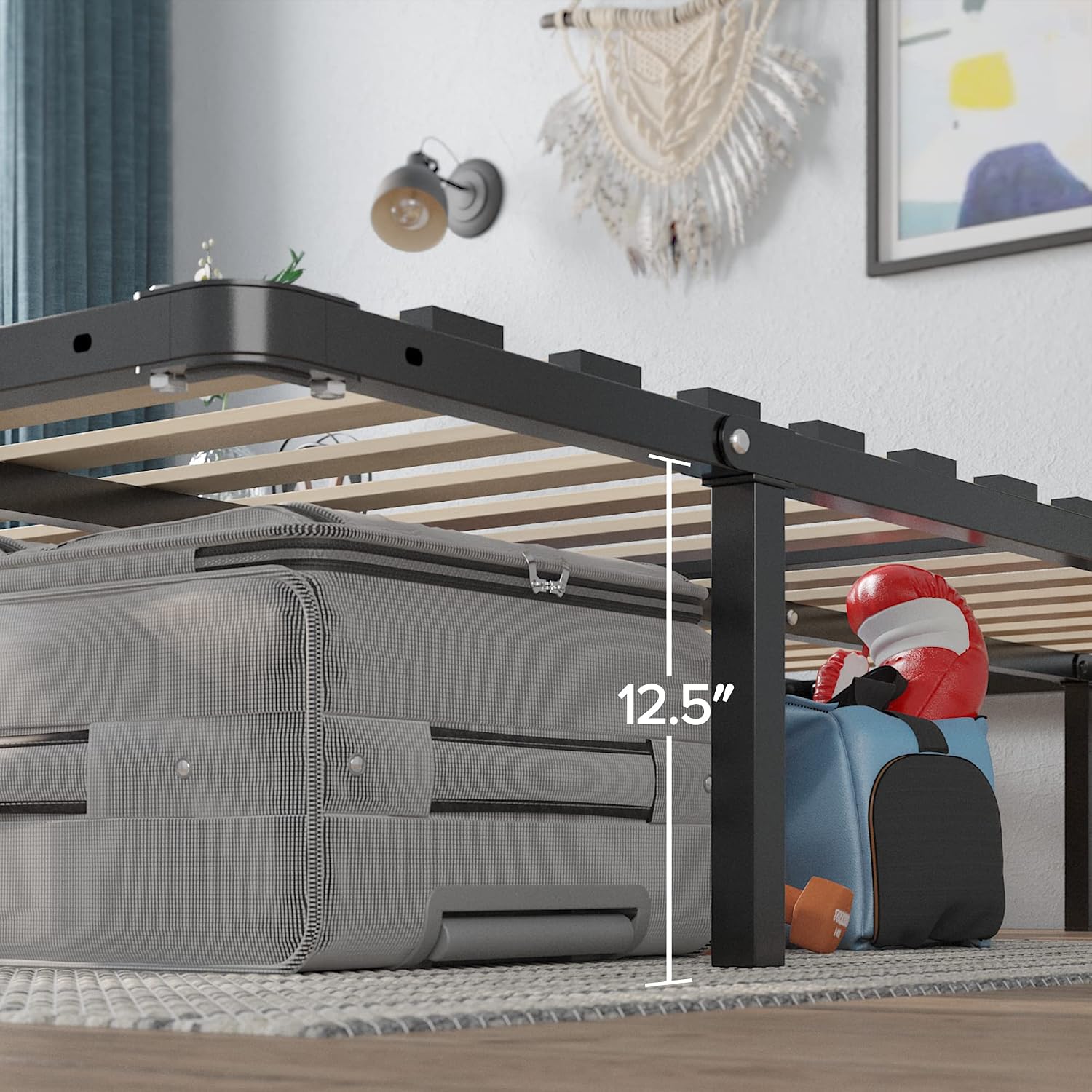 ZINUS SmartBase Compack Mattress Foundation, 14 Inch Metal Bed Frame, No Box Spring Needed, Sturdy Steel Slat Support, Full