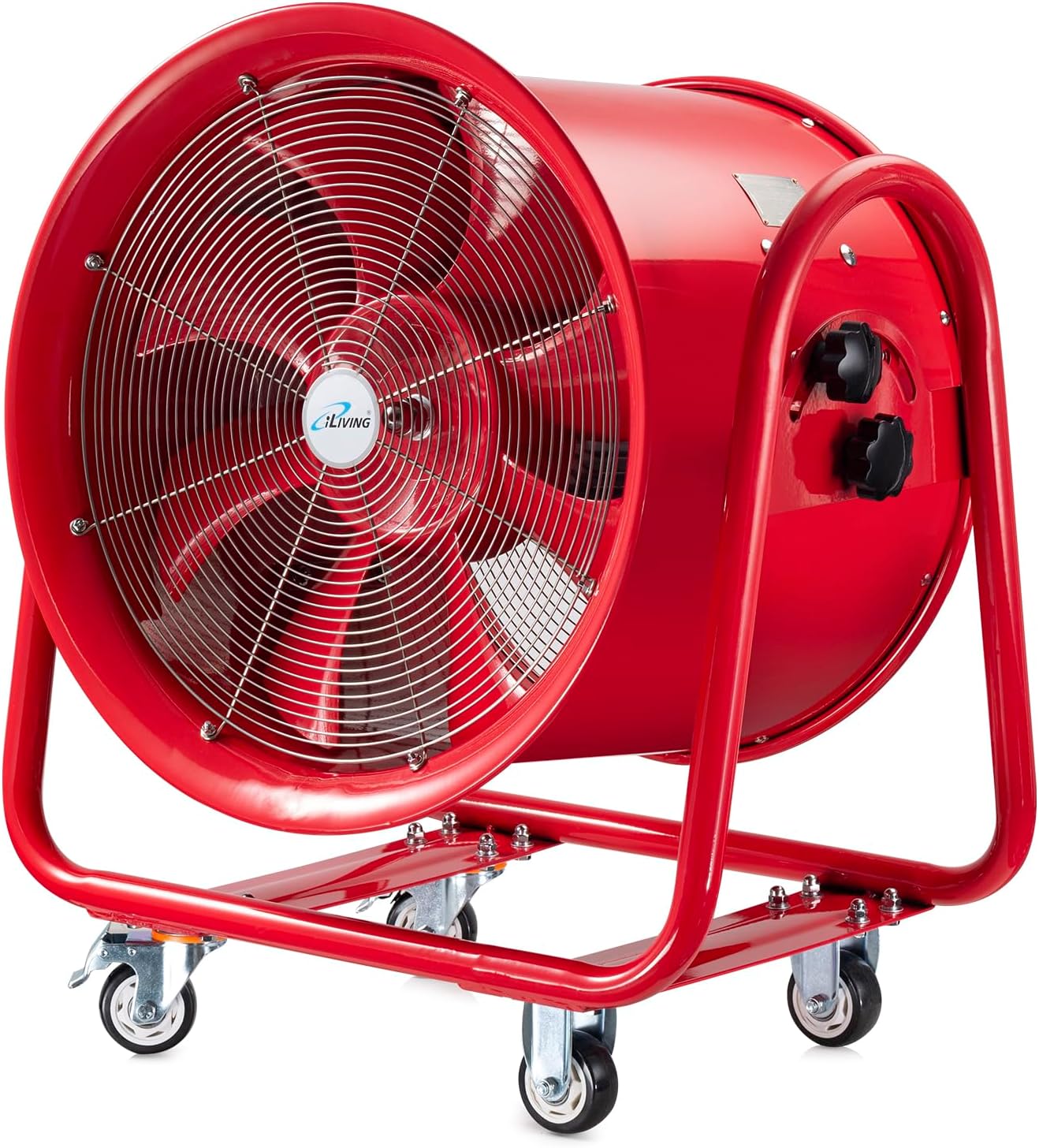 iLiving - ILG8EF12EX Explosion Proof Utility High Velocity Blower, Fume Extractor, Portable Exhaust and Ventilator Fan, Air Ventilation with 2720 CFM
