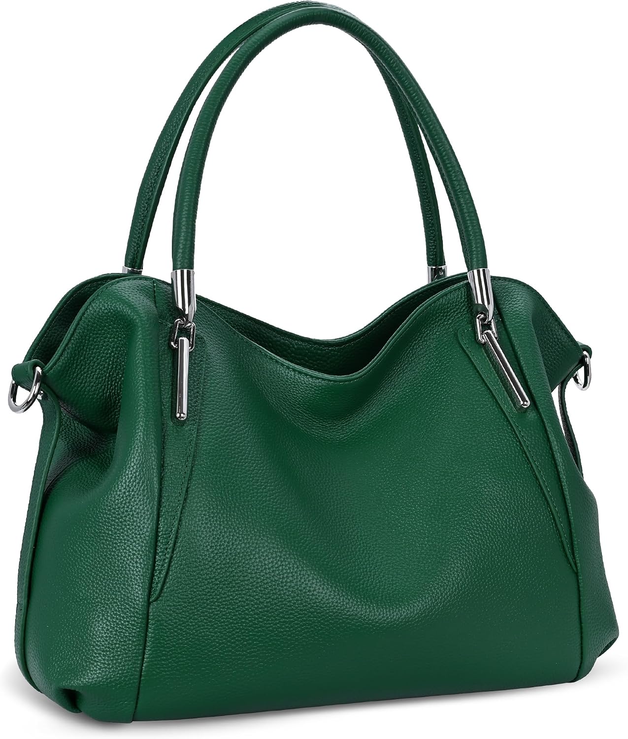 HESHE Leather Shoulder Purses for Women Tote Handbags Satchel Hobo Handbag | Designer Genuine Leather Travel Top Handle Work Bag Ladies Crossbody Purses Adjustable Straps Large Capacity Zippered Closure