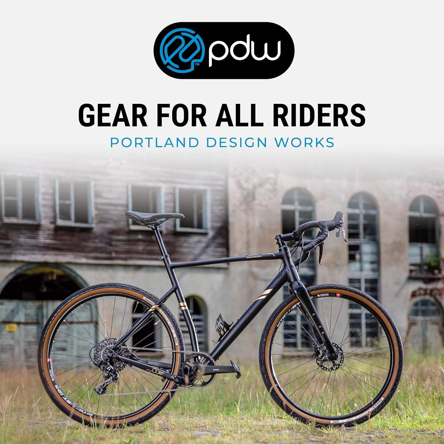 Portland Design Works Water Bottle Cage - Lightweight Water Bottle Holder for Bikes, Owl Cage, Black/Gold