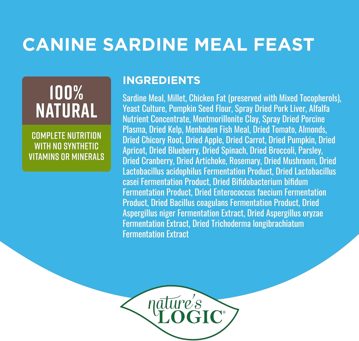 NATURE'S LOGIC Dry Dog Food - Beef Meal Feast Dry Kibble, 13 lb