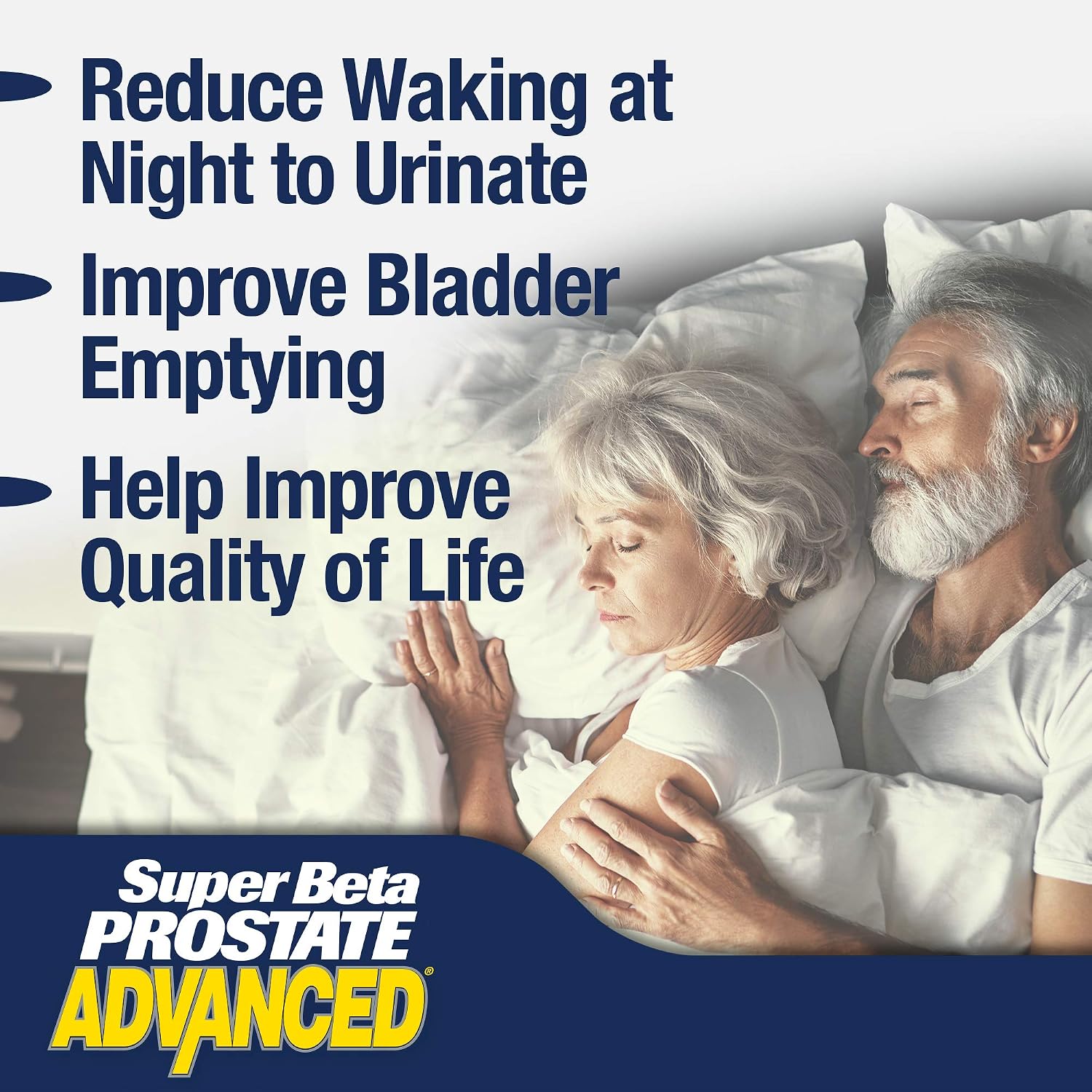 SUPER BETA PROSTATE Advanced - Prostate Health Supplements for Men, 60ct | Reduce Bathroom Trips, Promote Sleep