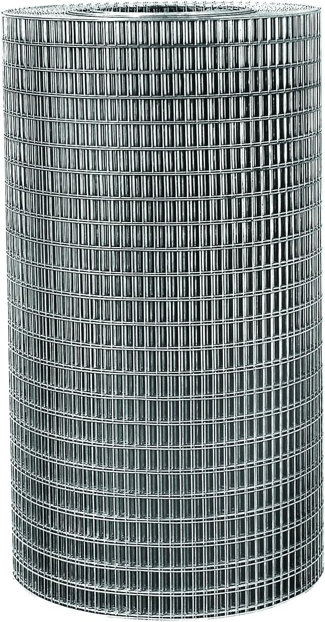 Garden Zone 36 Inches x 25 Feet - 1 x 2-Inch Openings, 14-Gauge - Galvanized Welded Wire Fencing - For Cages and Fencing for Rabbits, Gardens, Cattle Panels