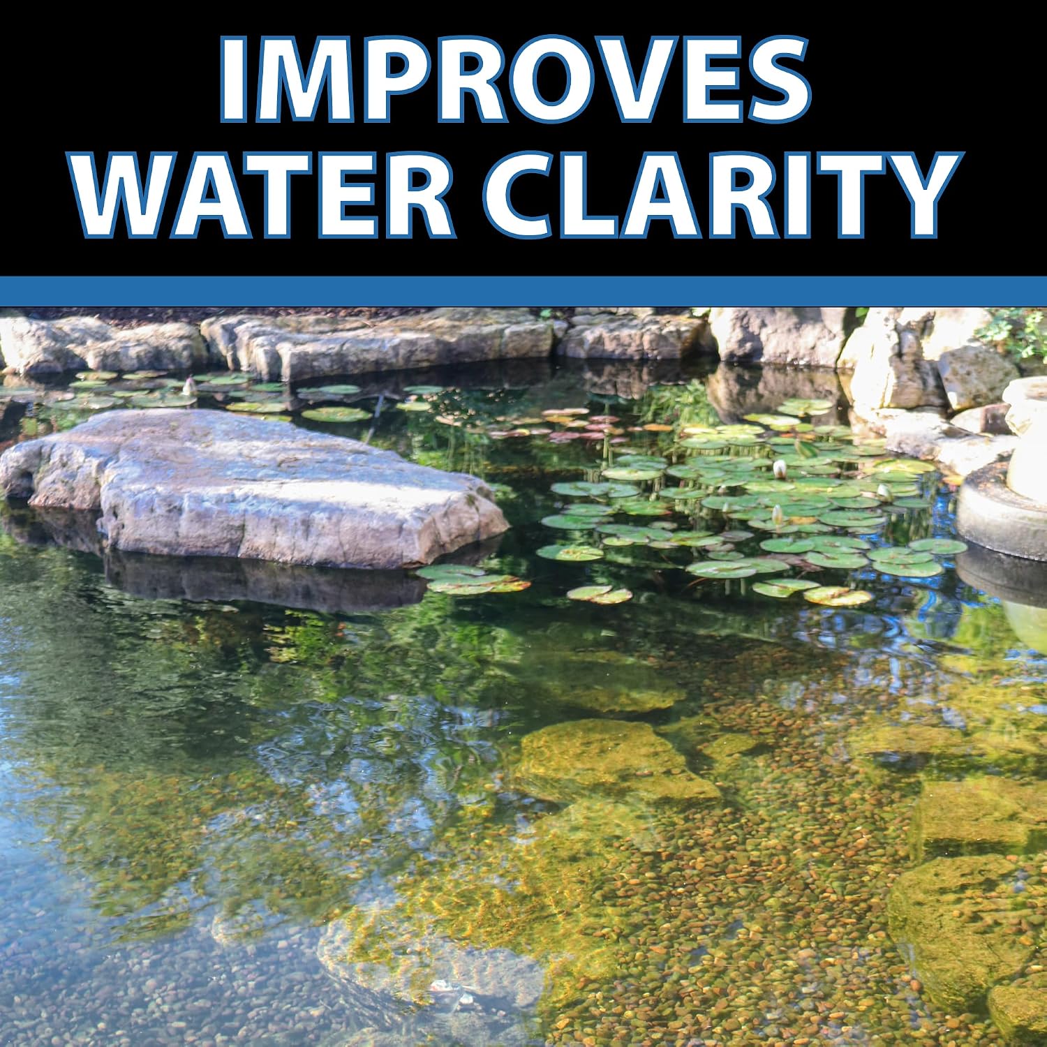 CrystalClear Barley Extract Pond Treatment, Water Clarifier, 2.5 Gallon | Natural for Fountains, Water Gardens & Koi Ponds, clears cloudiness and is Fish & Plant Safe