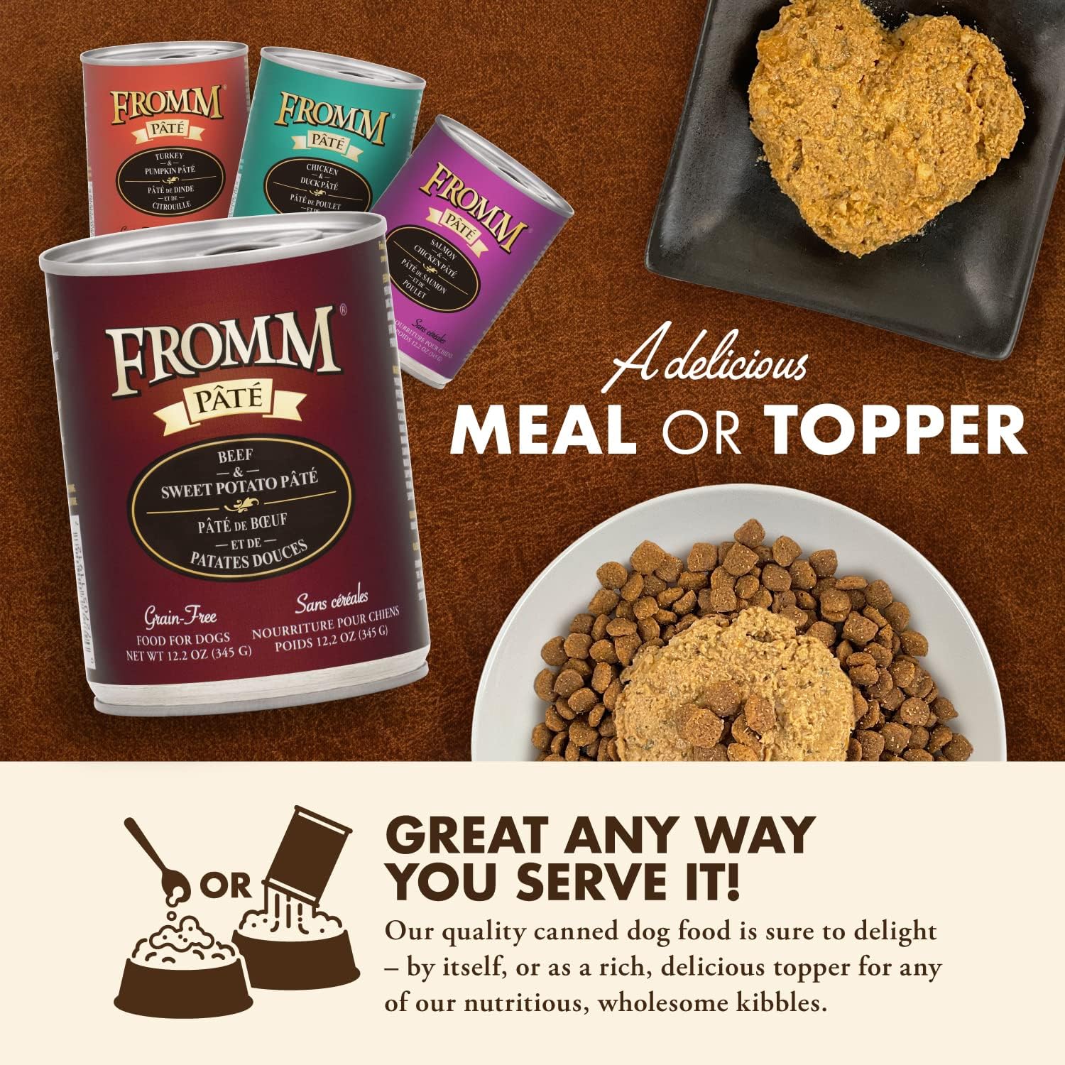 Fromm Venison & Lentil Pate Dog Food - Premium Wet Dog Food - Venison Recipe - Case of 12 Cans