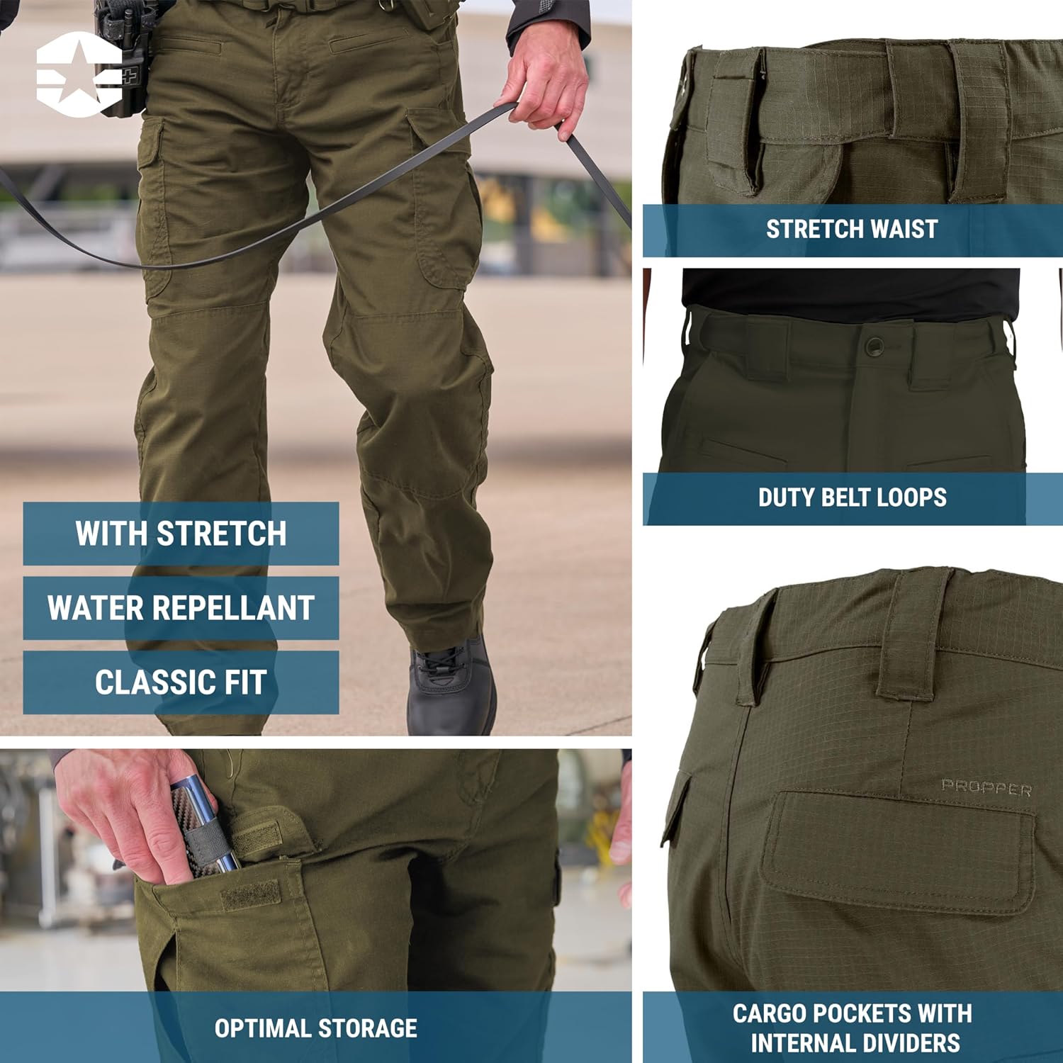 Propper Men's Kinetic Tactical Pant | Performance Cargo Pants, Work Pants for Law Enforcement