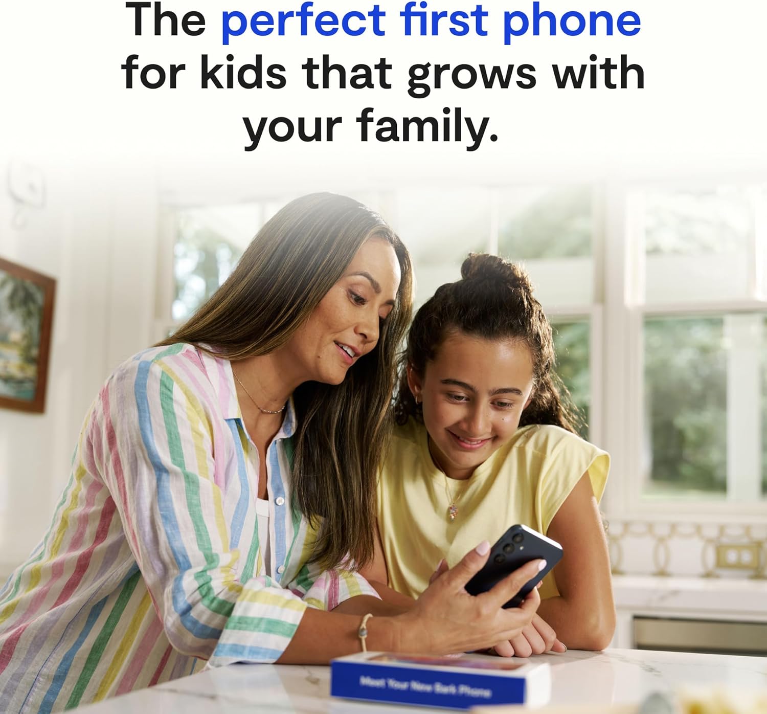 Bark Phone - Safest Phone for Kids & Teens - Monitor Texts, Social Media