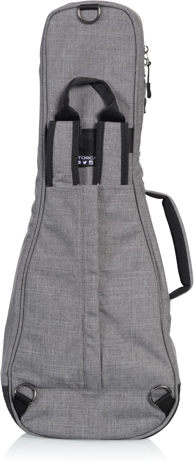 Gator Cases Transit Series Lightweight Bass Guitar Gig Bag with Back Pack Straps and Rubberized Base, Tan Exterior (GT-BASS-TAN)