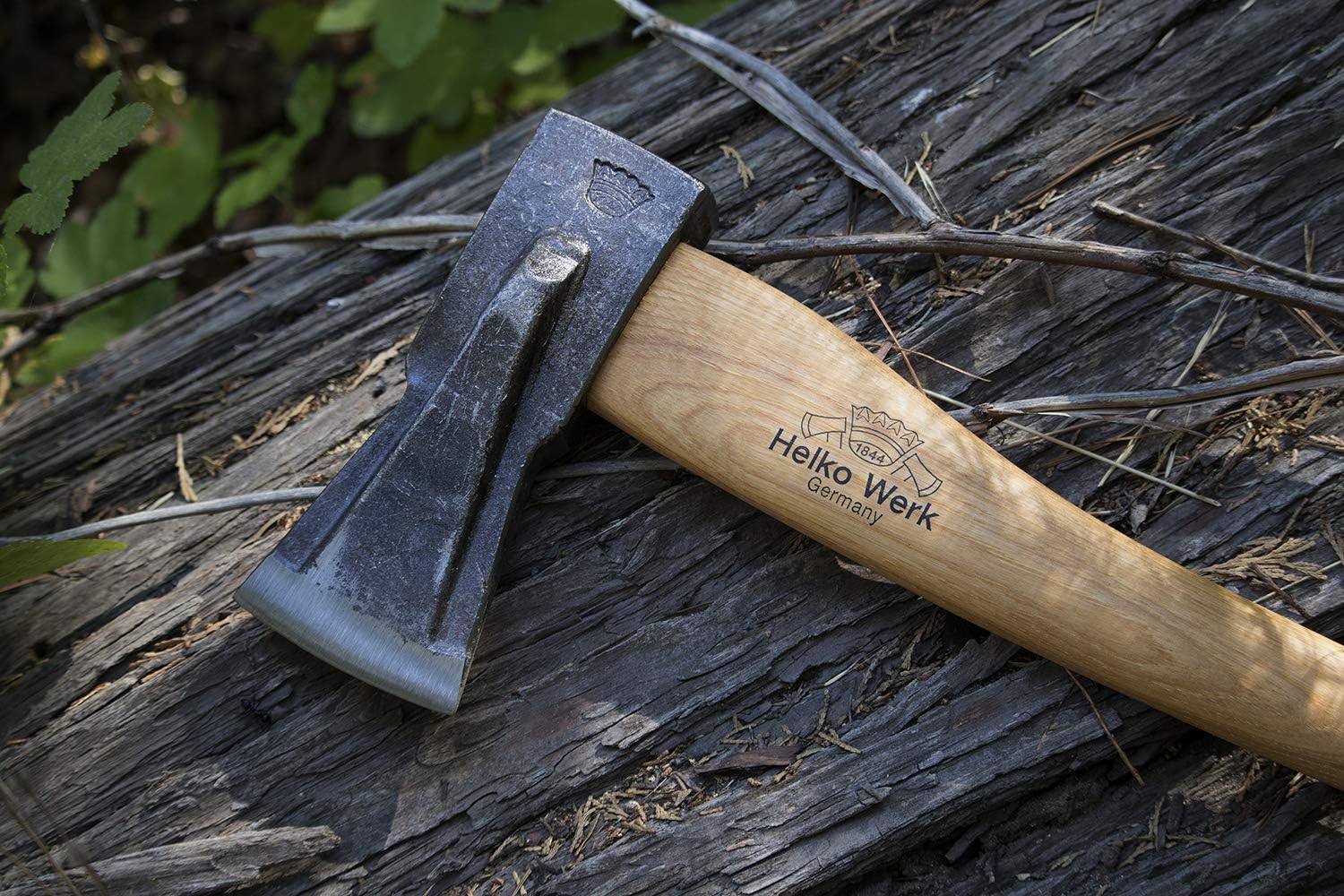 1844 Helko Werk Germany Traditional Hessen Woodworker Felling Axe (13563) | Made in Germany Hand Forged Felling Axe and Cutting Forest Axe for Felling Trees Head 2-3/4 lbs, Handle 28 inches