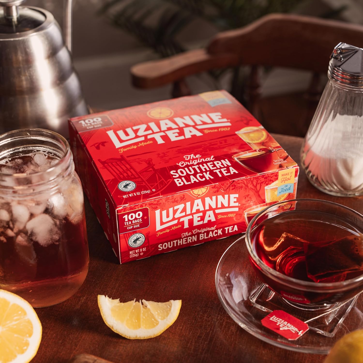 Luzianne Green Tea Bags, Family Size, 24ct Box (Pack of 1)