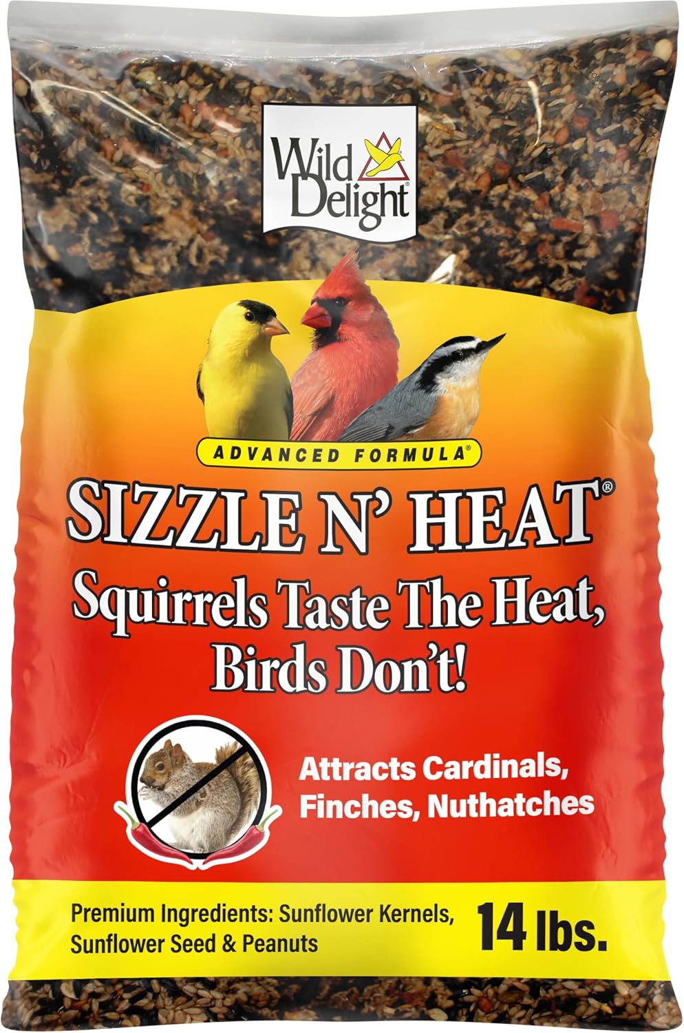 Wild Delight Deck, Porch N' Patio No Waste Bird Food, 5 lb, (374050)