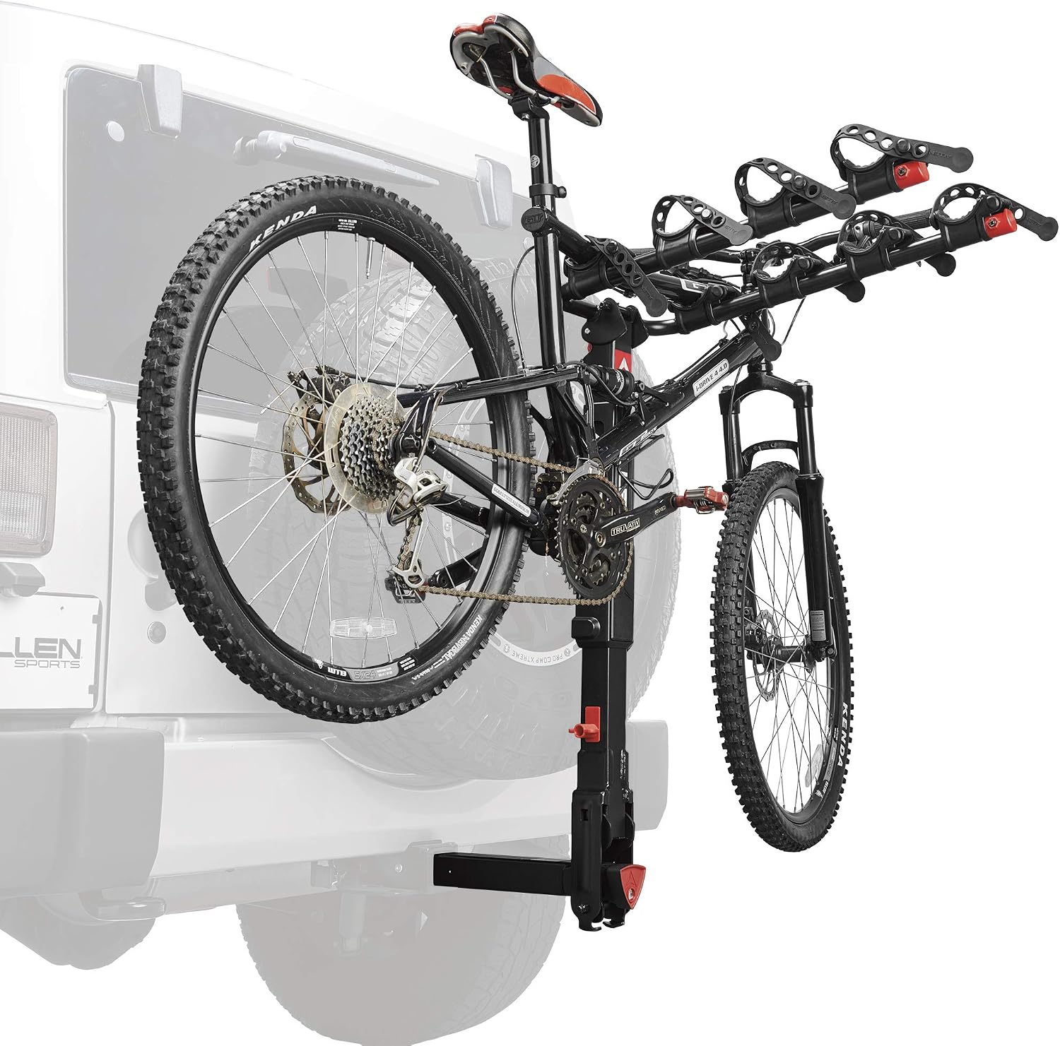 Allen Sports Deluxe 4-Bike Hitch Mount Rack (2-Inch Receiver) , Black