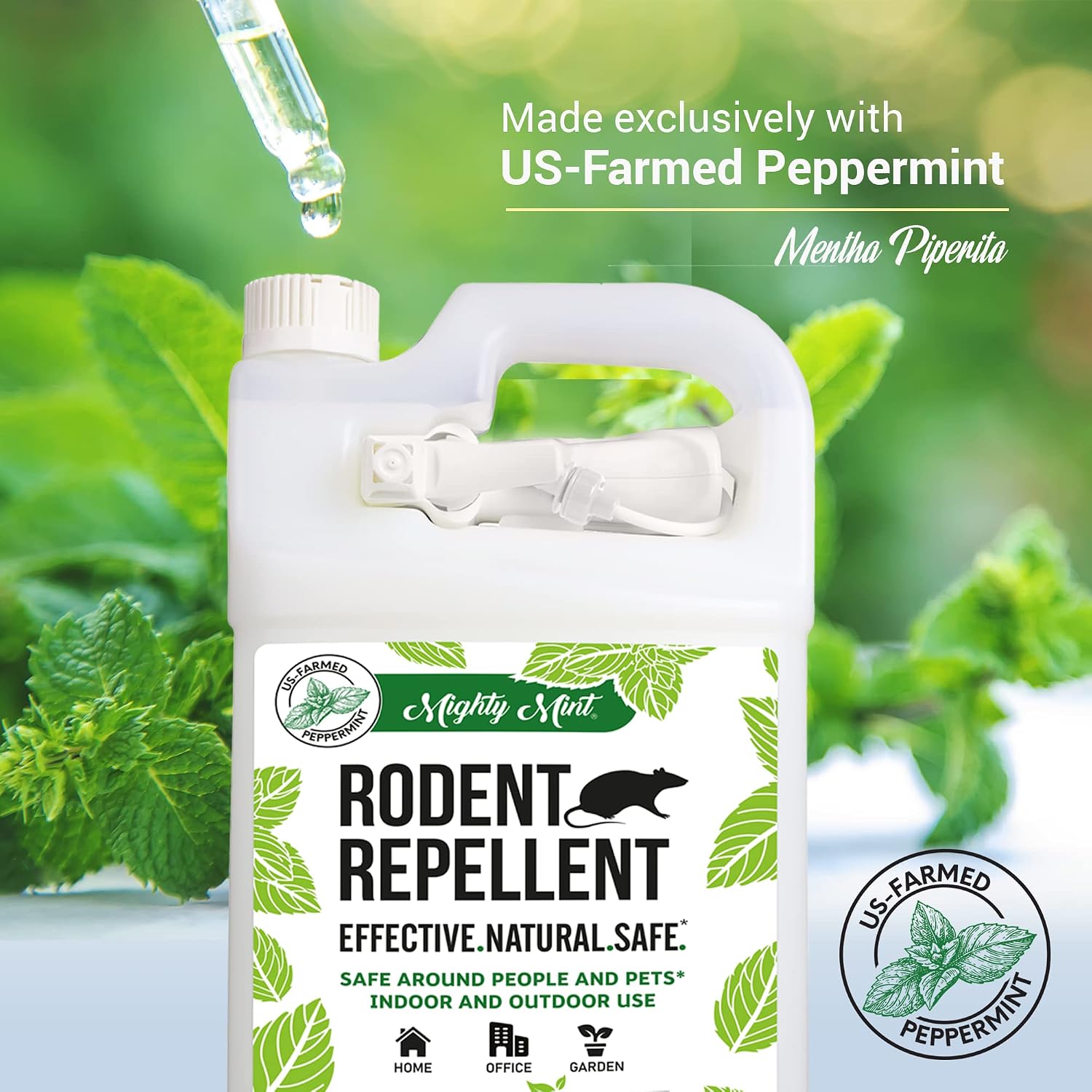 Mighty Mint Peppermint Oil Rodent Repellent Spray, 16 oz