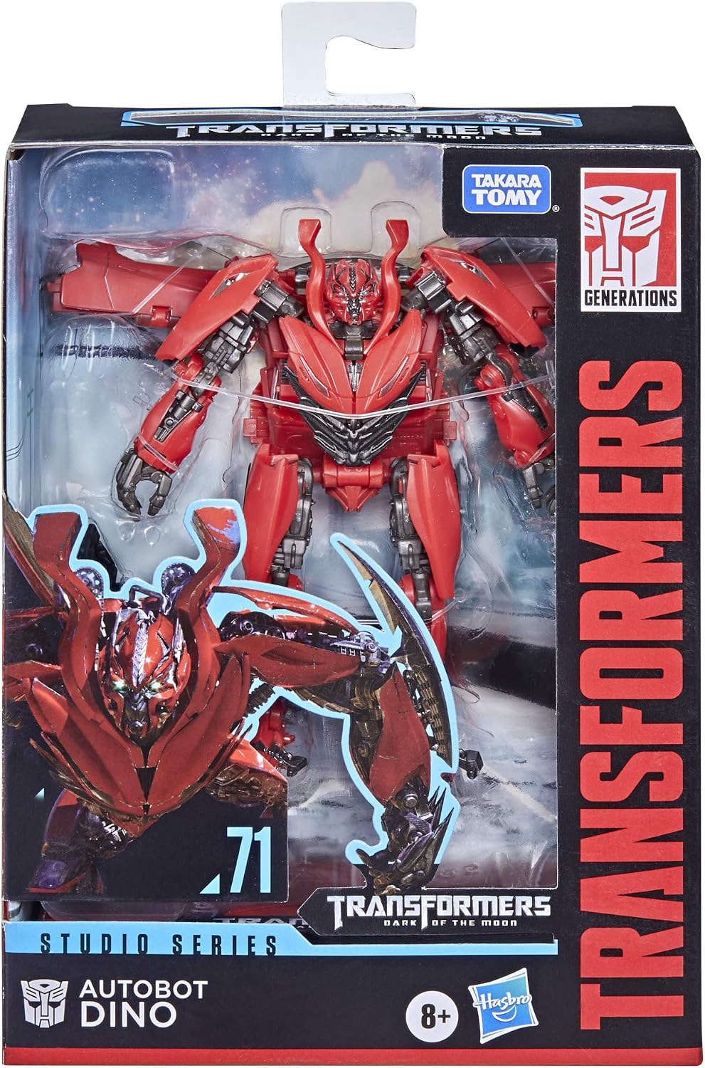 Transformers Toys Studio Series 71 Deluxe Class Dark of The Moon Autobot Dino Action Figure - Ages 8 and Up, 4.5-inch