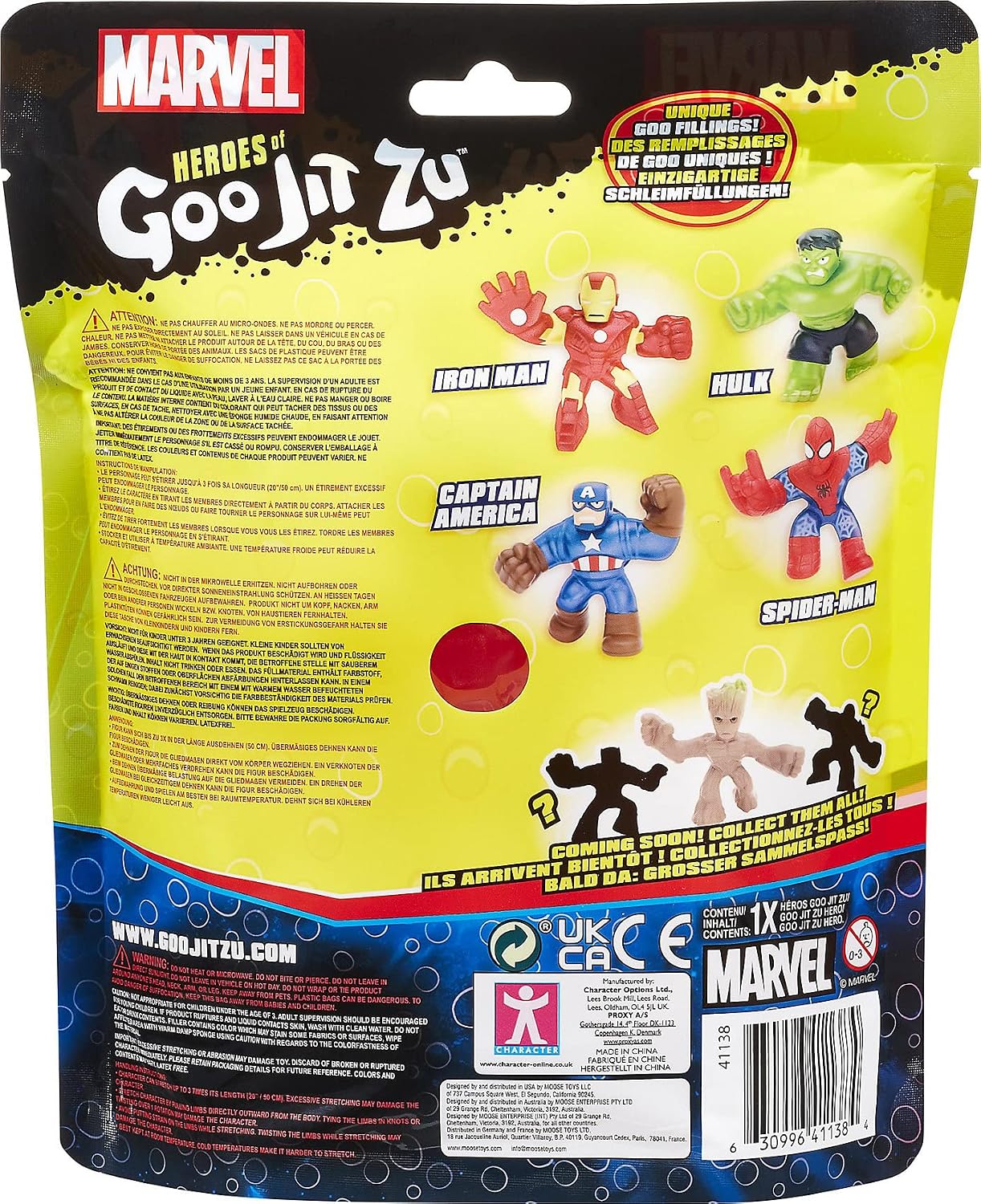 Heroes of Goo Jit Zu Licensed Marvel Hero Pack - Spider-Man, Multicolor (41054)