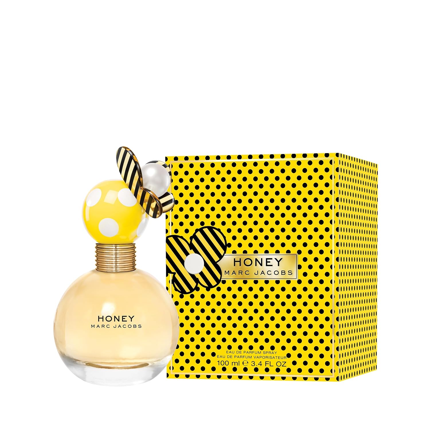 Marc Jacobs Honey Eau de Parfum – Floral Women's Perfume – With Notes of Juicy Mandarin, Honey & Vanilla