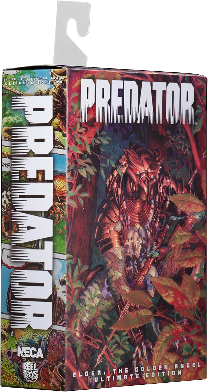 NECA - Predator 2 - 7” Scale Action Figure - Ultimate Elder: The Golden Angel | Predator 2 8 Inch Action Figure Ultimate Series - Ultimate Elder: