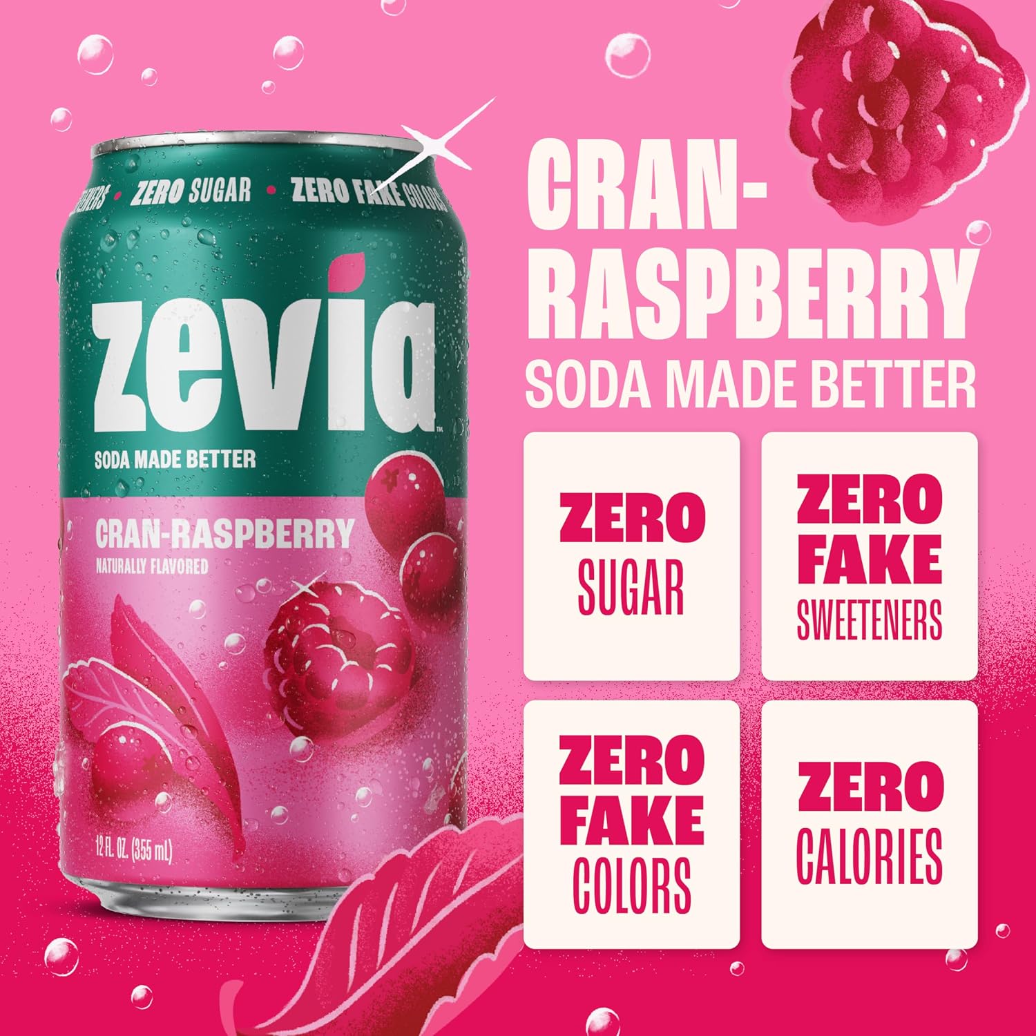 Zevia Zero Sugar Soda, Orange Creamsicle, 12 oz Cans (24-Pack) – Caffeine Free, Naturally Sweetened, No Calorie Soda - Non-GMO Project Verified, Gluten-Free, Vegan