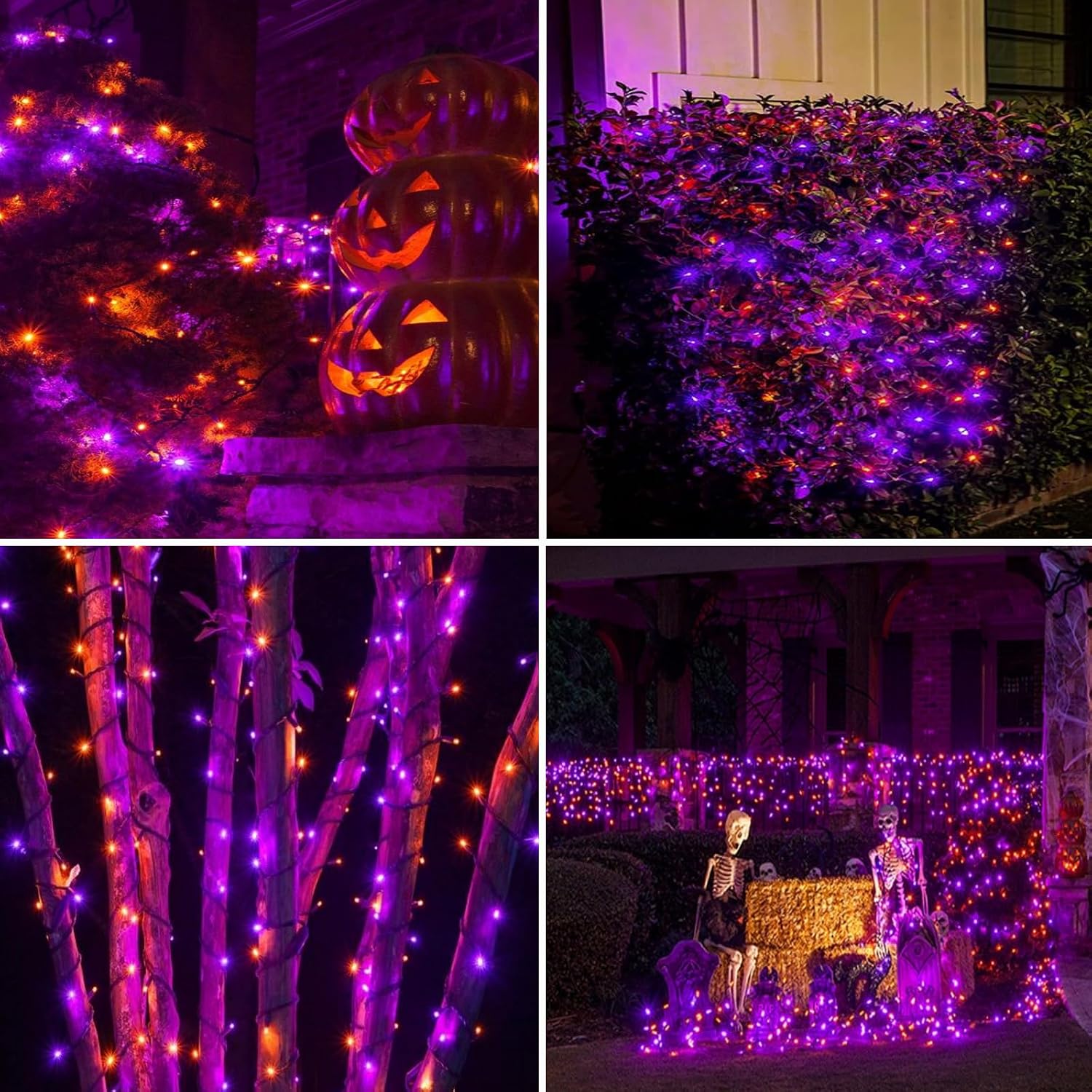 Solar String Lights Outdoor 2 Pack 170FT 480 LED Christmas Light Warm White