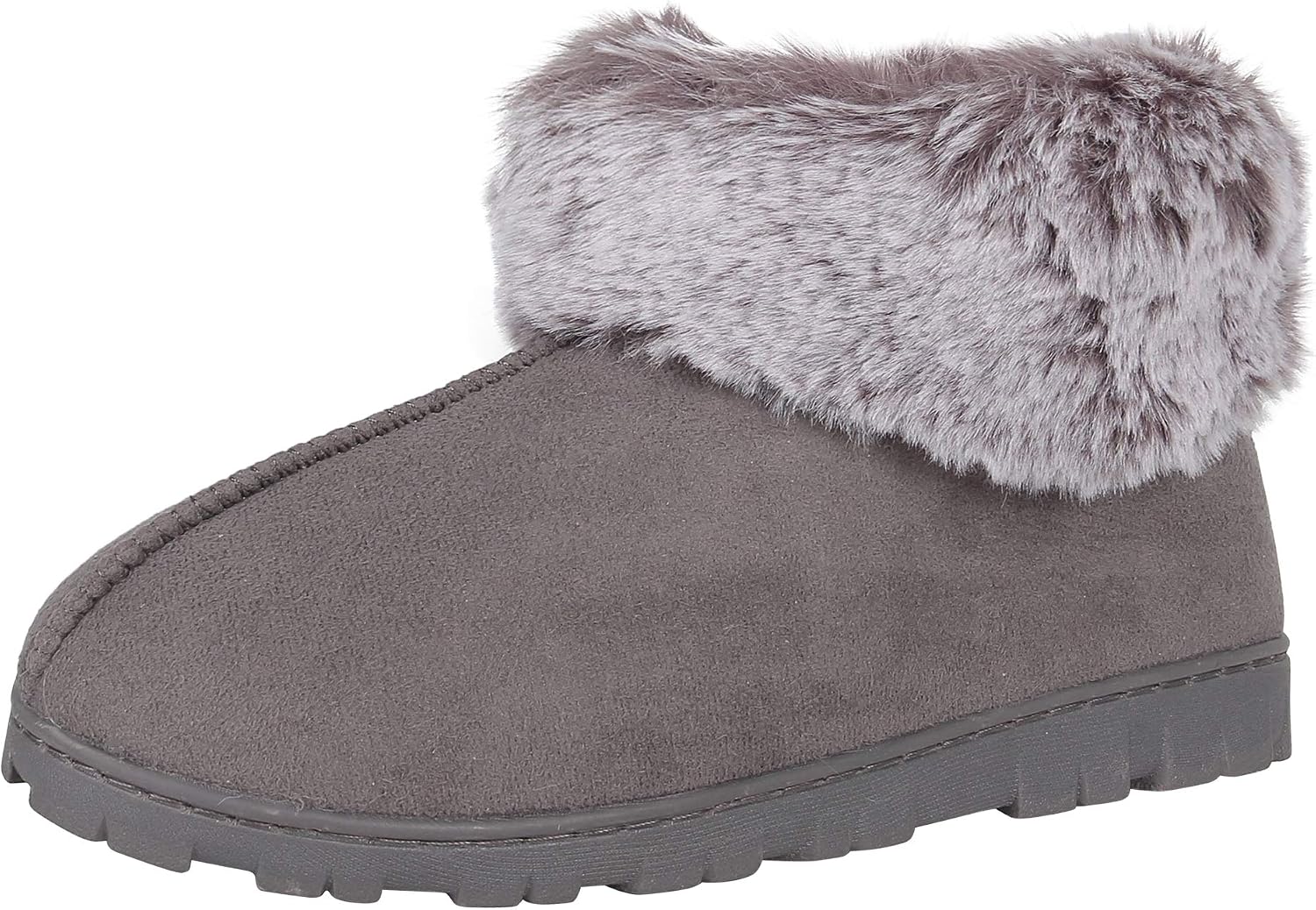 Jessica Simpson Women's and Girls Microsuede Super Soft Bootie Slippers with Indoor Outdoor Sole- Mommy & Me Set Options