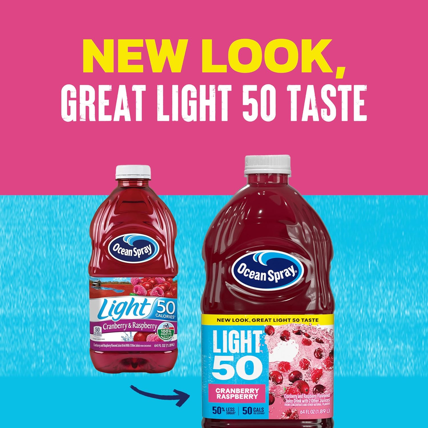 Ocean Spray® Cran50™ Cranberry Juice Drink, 64 Fl Oz Bottle (Pack of 1)
