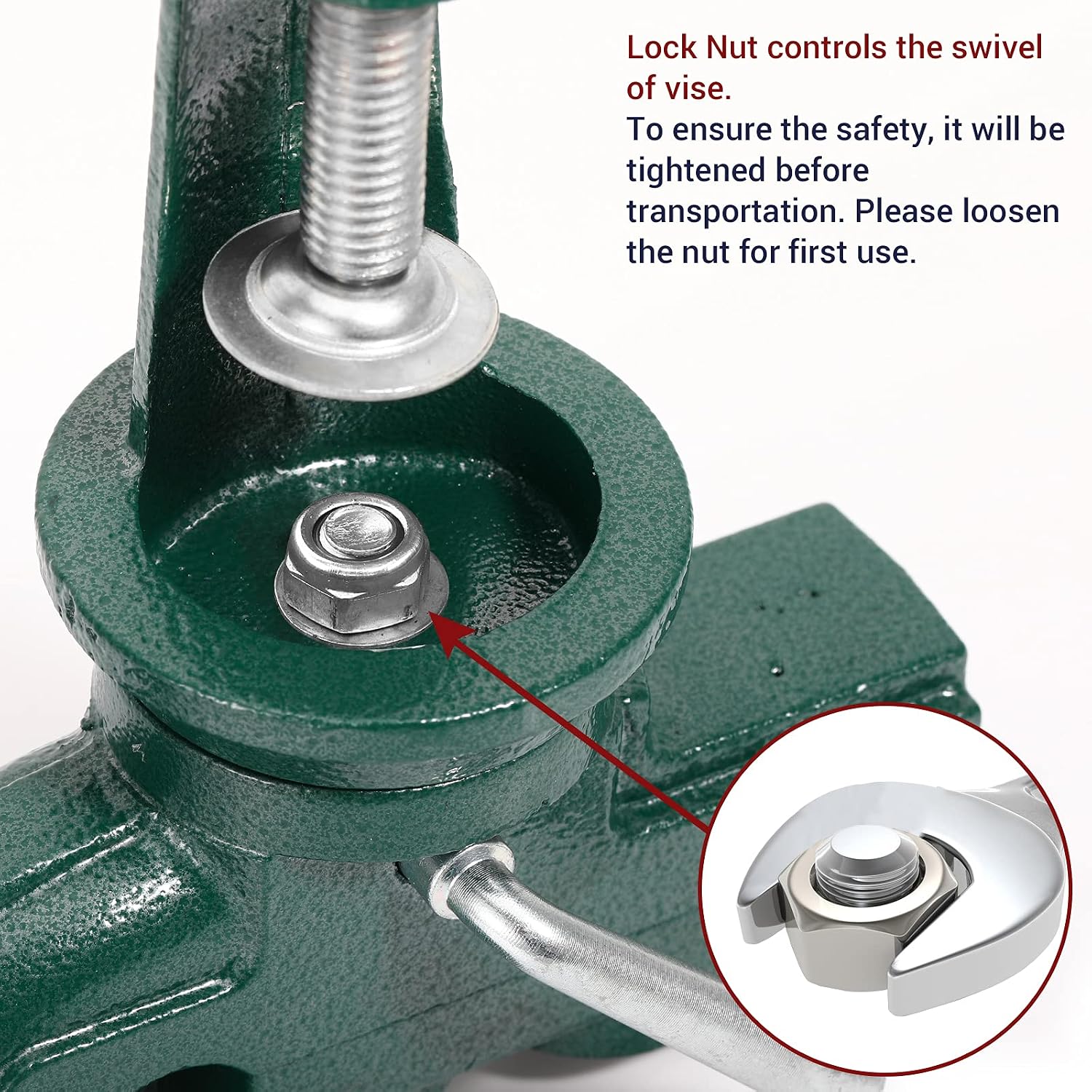 Nuovoware Table Vise 3 Inch, Universal Vise Bench Clamp, Blue