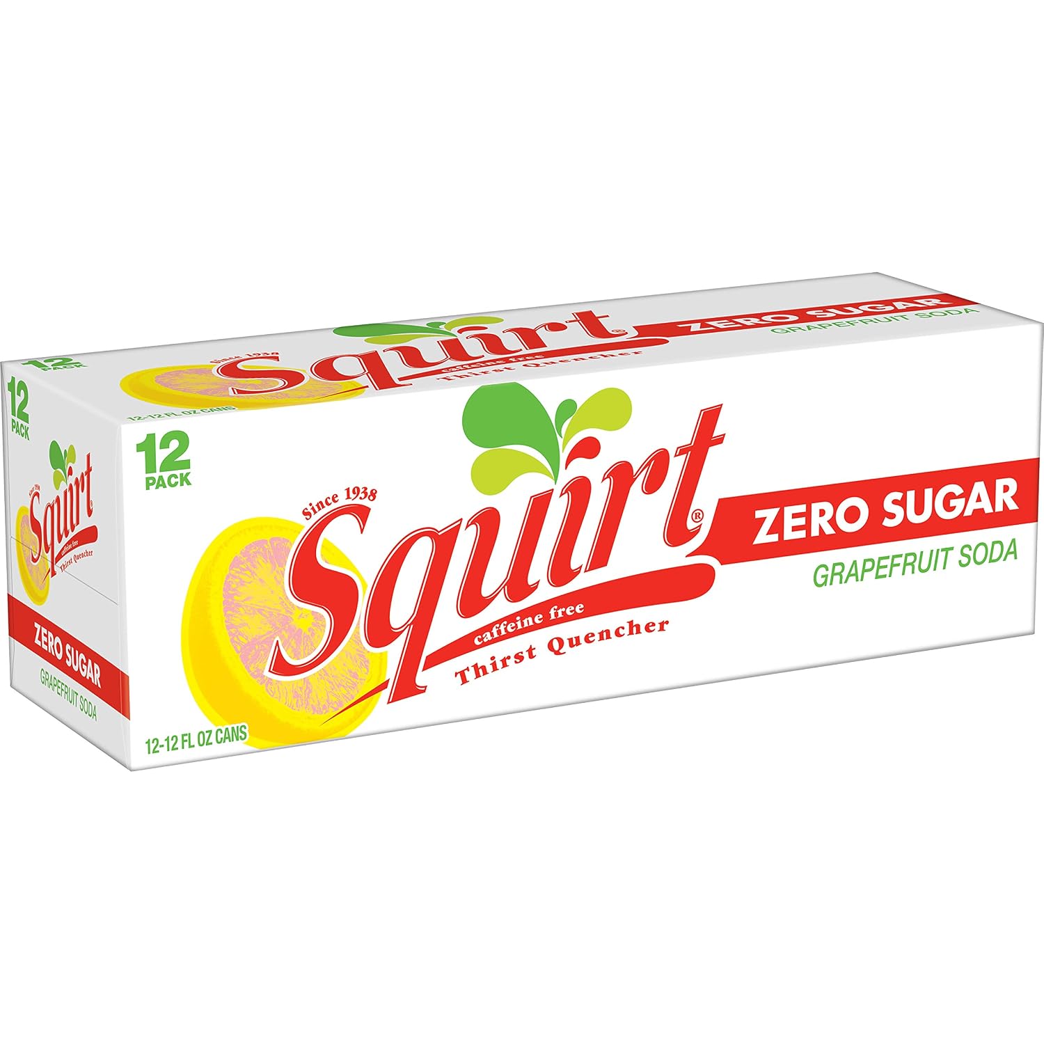 Squirt Soda, Grapefruit, 12 Fl Oz Cans, 12 Pack