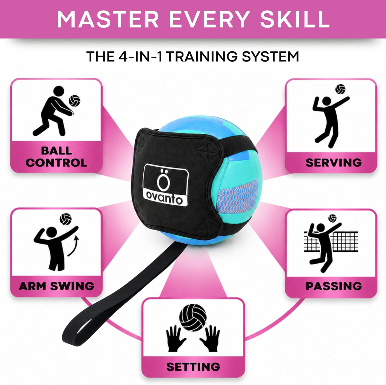 OVANTO Volleyball Training Equipment Kit