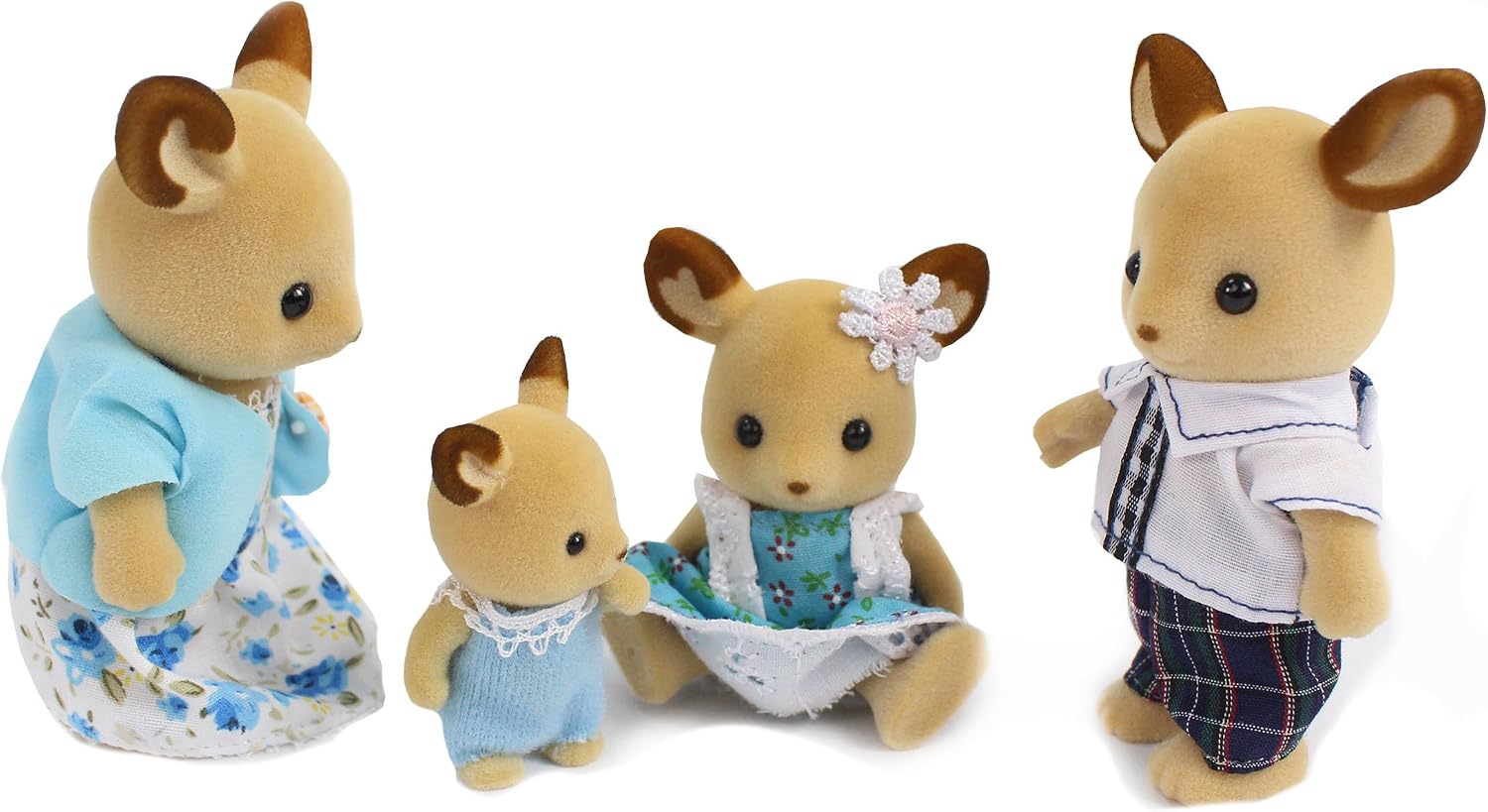 Calico Critters Pickleweeds Hedgehog Family - Set of 4 Collectible Doll Figures for Children Ages 3+