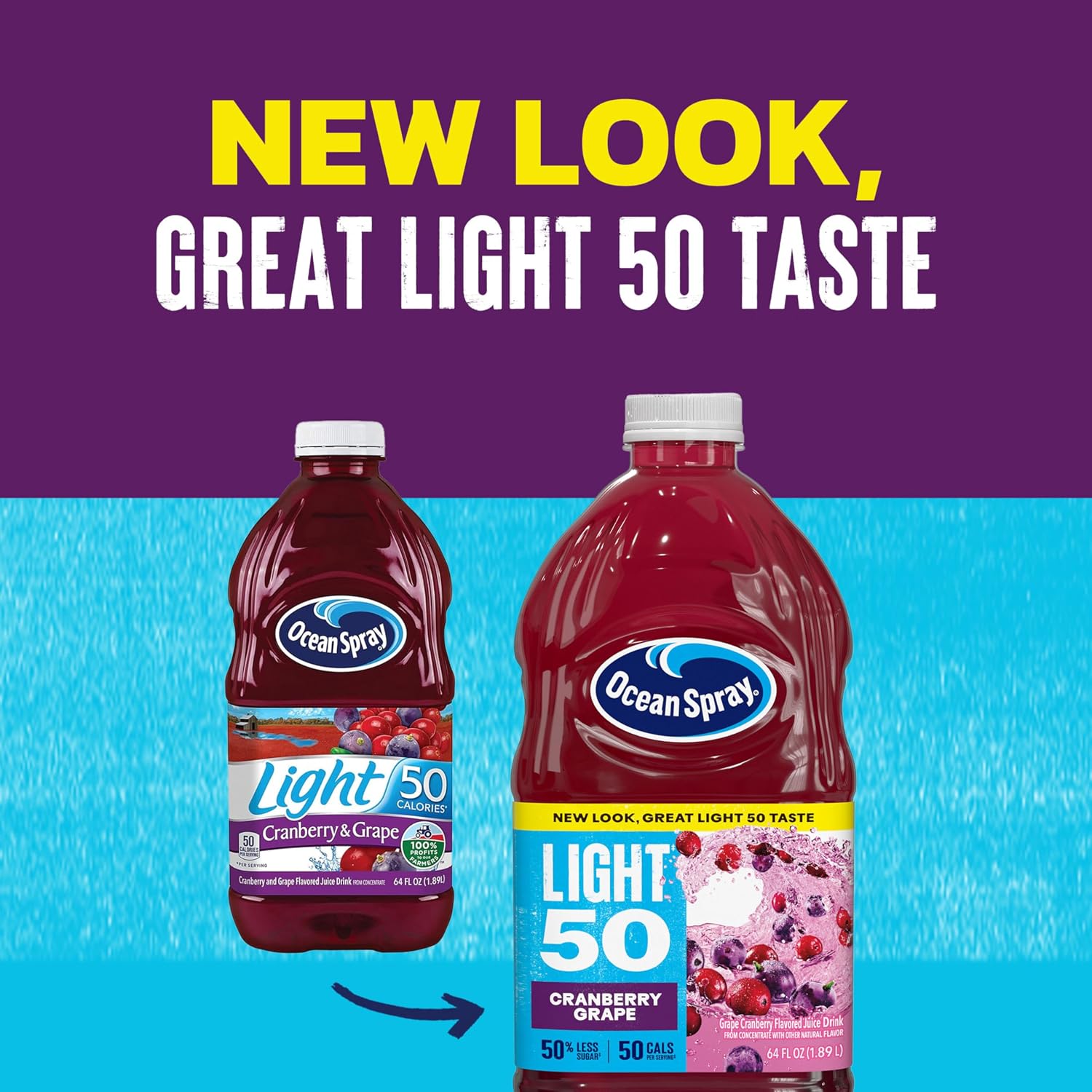 Ocean Spray® Cran50™ Cranberry Juice Drink, 64 Fl Oz Bottle (Pack of 1)