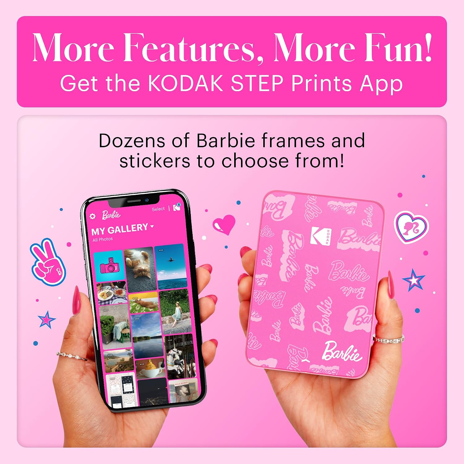 KODAK Step Instant Smartphone Photo Printer, Portable Mini Color Wireless Mobile Printer, Zink 2x3” (5.1x7.5 cm) Sticky-Back Photos