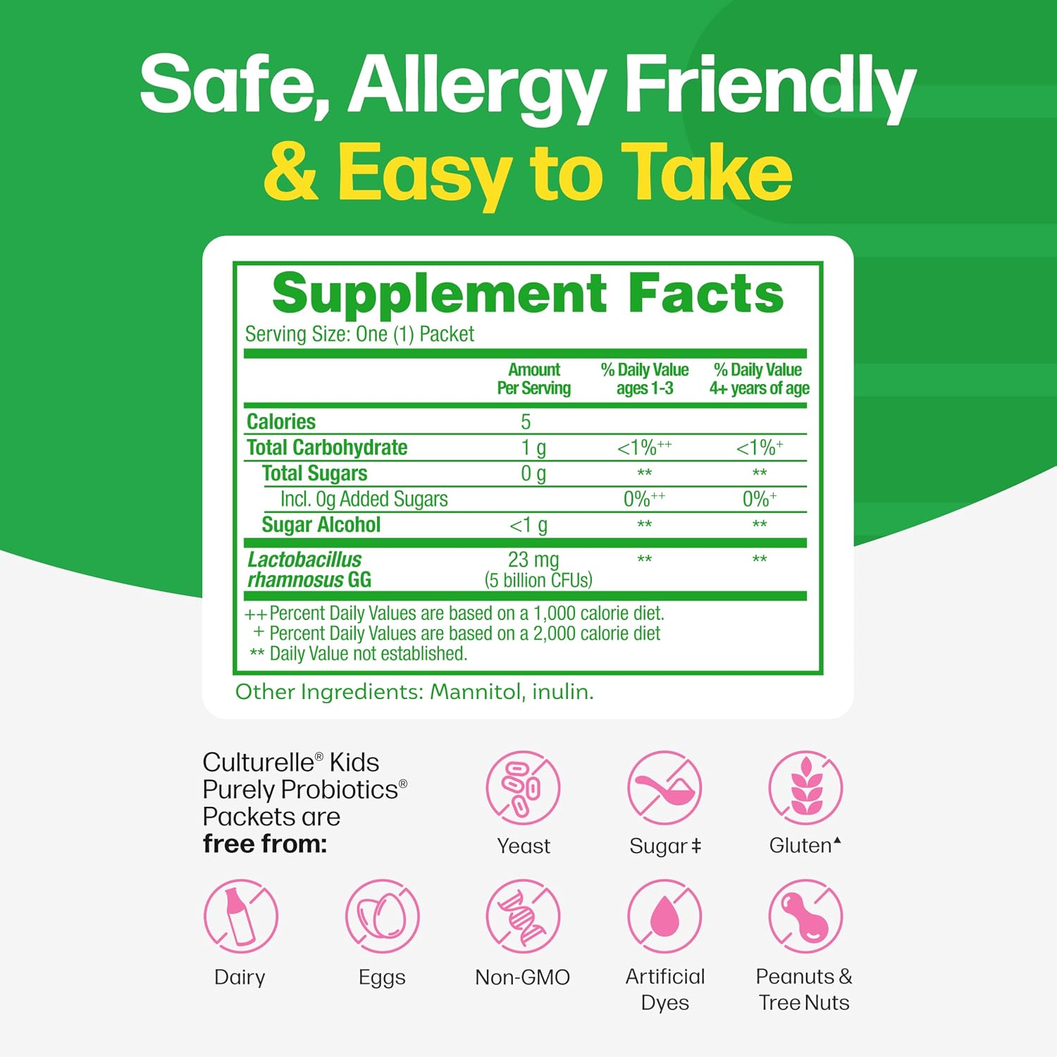 Culturelle Kids Packets Daily Probiotic Supplement | Helps Support a Healthy Immune & Digestive System* | #1 Pediatrician Recommended Brand††† | 50 Single Packets | Package May Vary | From the #1 Pediatrician-Recommended Brand± Digestive Gut Health & Imm…