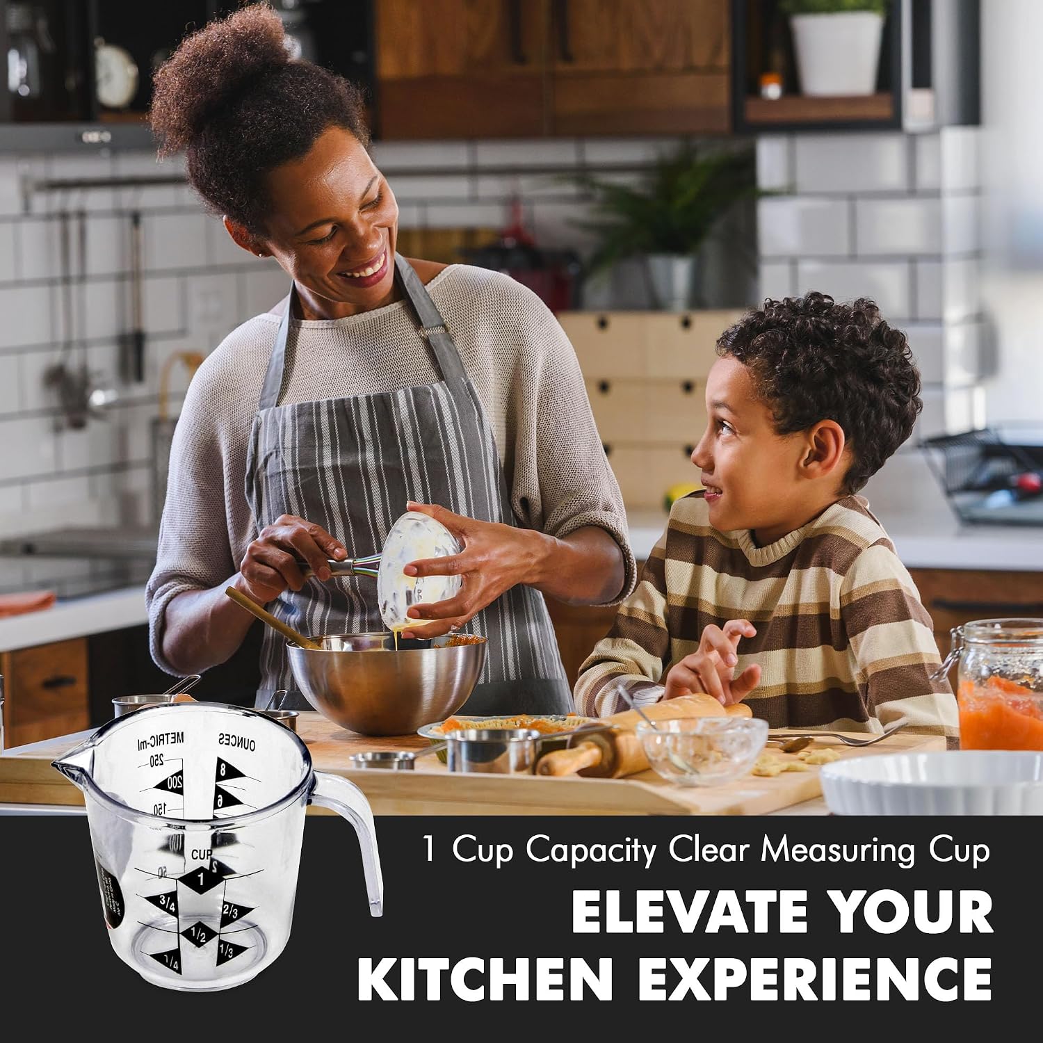 Chef Craft Select Plastic Measuring Cup, 2 Cup, Clear