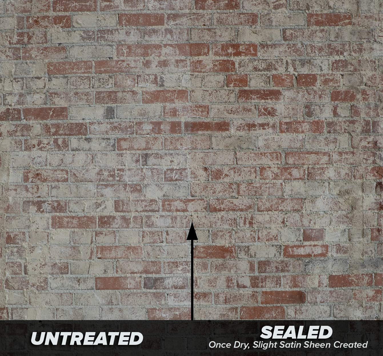 MasonryDefender Brick Sealer Satin Sheen - Water Based, Reduces Dust, Easy Clean - 1 Gallon