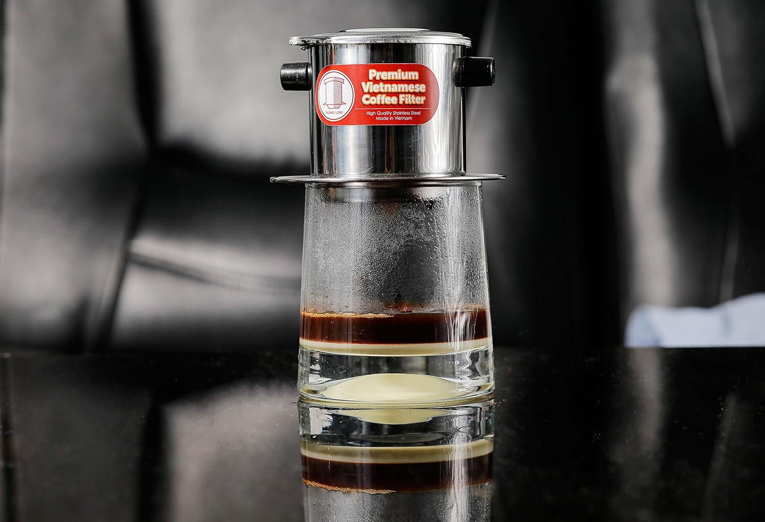 Vietnamese Drip Coffee Maker Filter. Single Cup Serve. Inox. 6 oz Small Stainless Steel