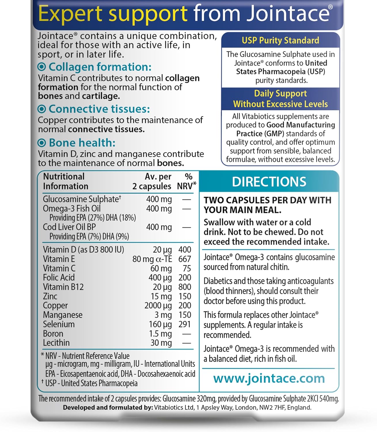 Jointace by Vitabiotics Omega-3 Capsules x 30