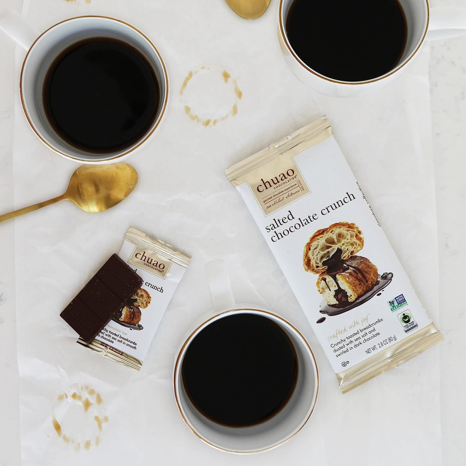 Chuao Chocolatier Ravishing Rocky Road Milk Chocolate Bars | Gourmet Almond Vegan Marshmallows Artisan No Preservatives | 10 Pack (2.8 oz each)