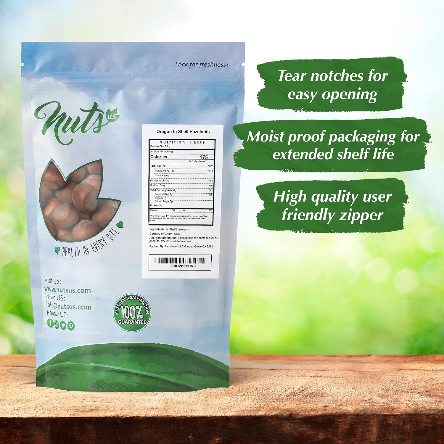 NUTS U.S. - Oregon Hazelnuts In shell | Whole