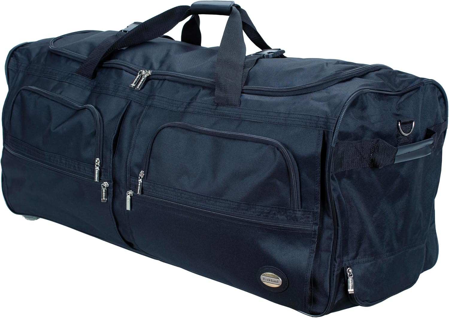 Rockland Rolling Duffel Bag, Black, 22"