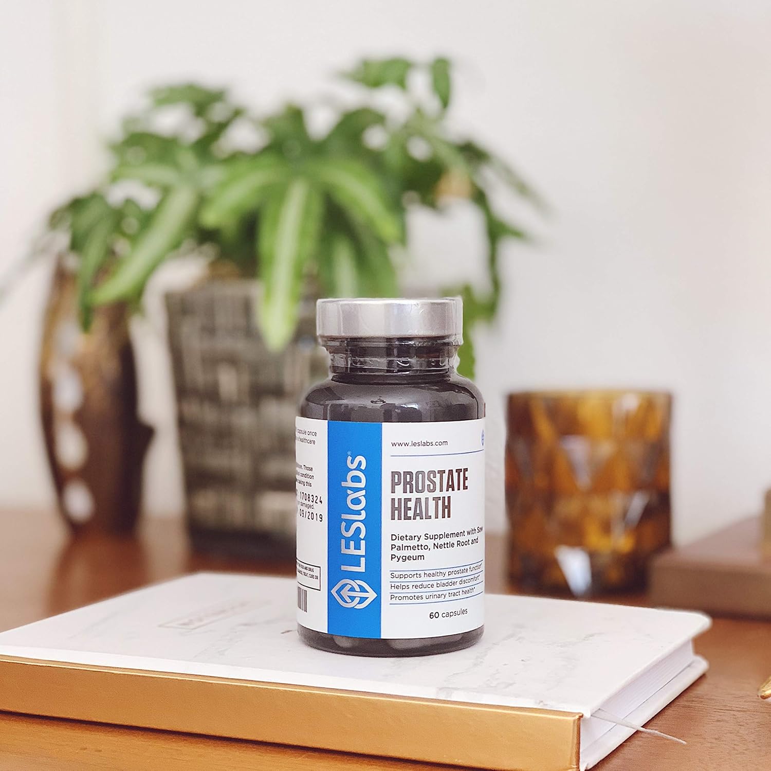 LES Labs Prostate Health – Prostate Support, Urinary Tract Health, Fewer Bathroom Visits & Improved Sleep – Saw Palmetto, Pygeum