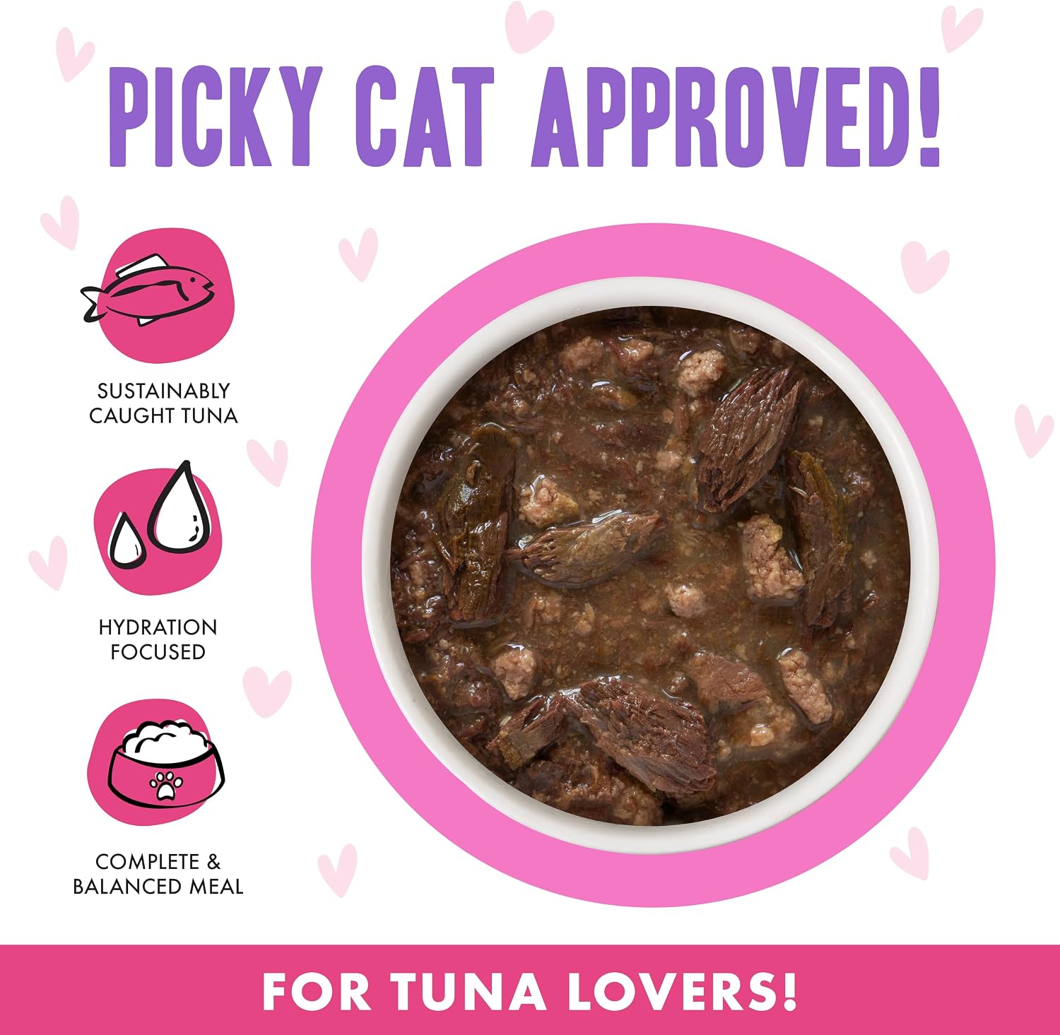 Weruva B.F.F. OMG - Best Feline Friend Oh My Gravy!, Tuna & Salmon Sweet Cheeks with Tuna & Salmon in Gravy Cat Food, 3oz Pouch (Pack of 12)