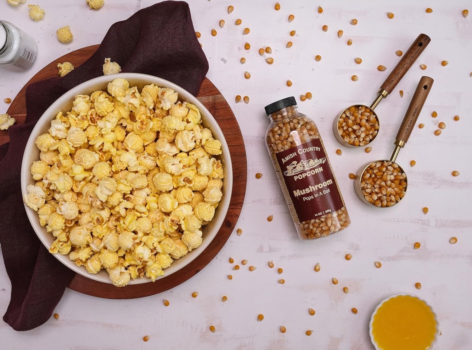 Amish Country Popcorn | 6 lb Bag | Mushroom Popcorn Kernels | Old Fashioned, Non-GMO and Gluten Free (Mushroom - 6 lb Bag)